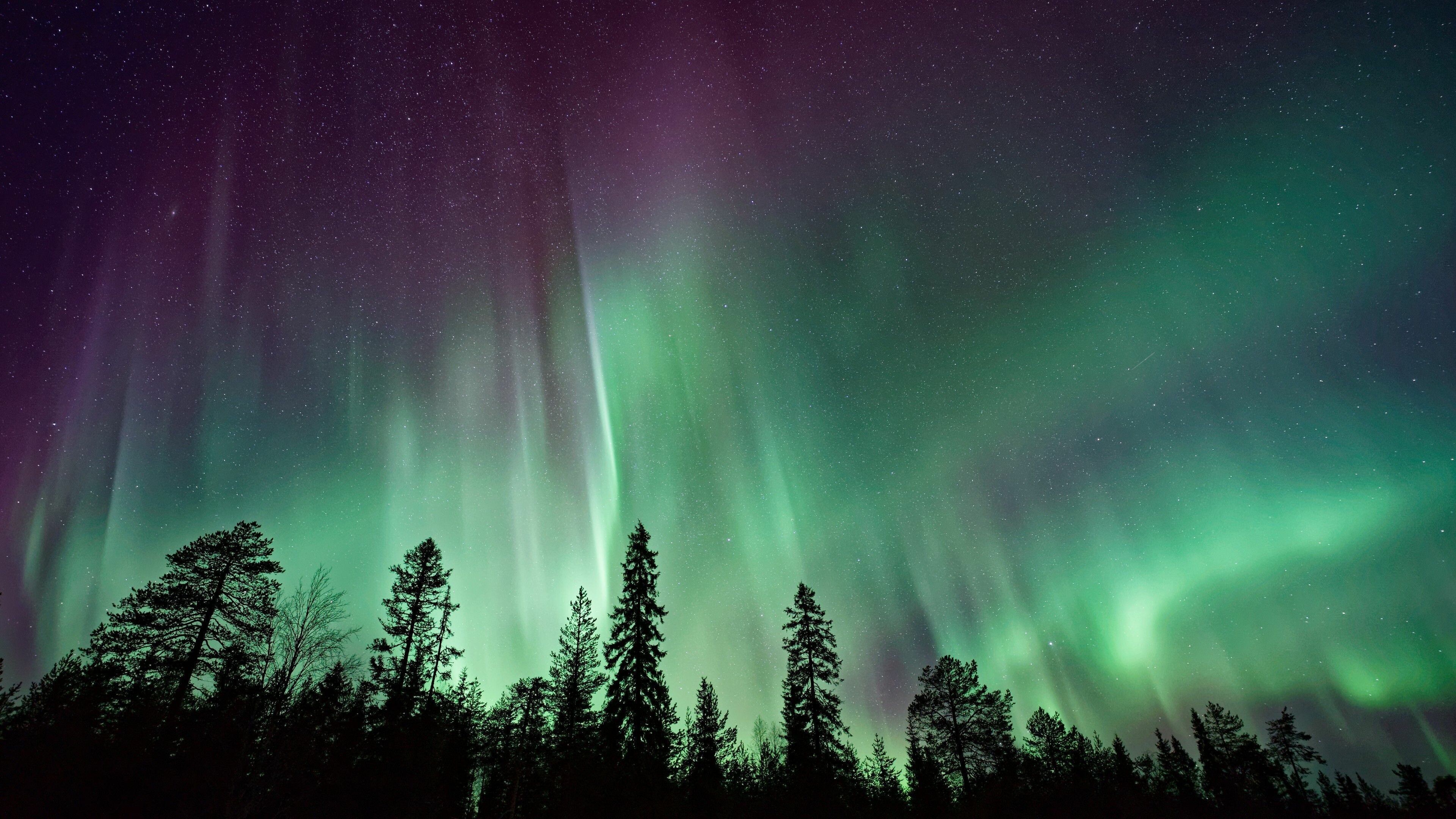 Aurora Borealis, Spectacular lights, Breathtaking wallpapers, HD visuals, 3840x2160 4K Desktop