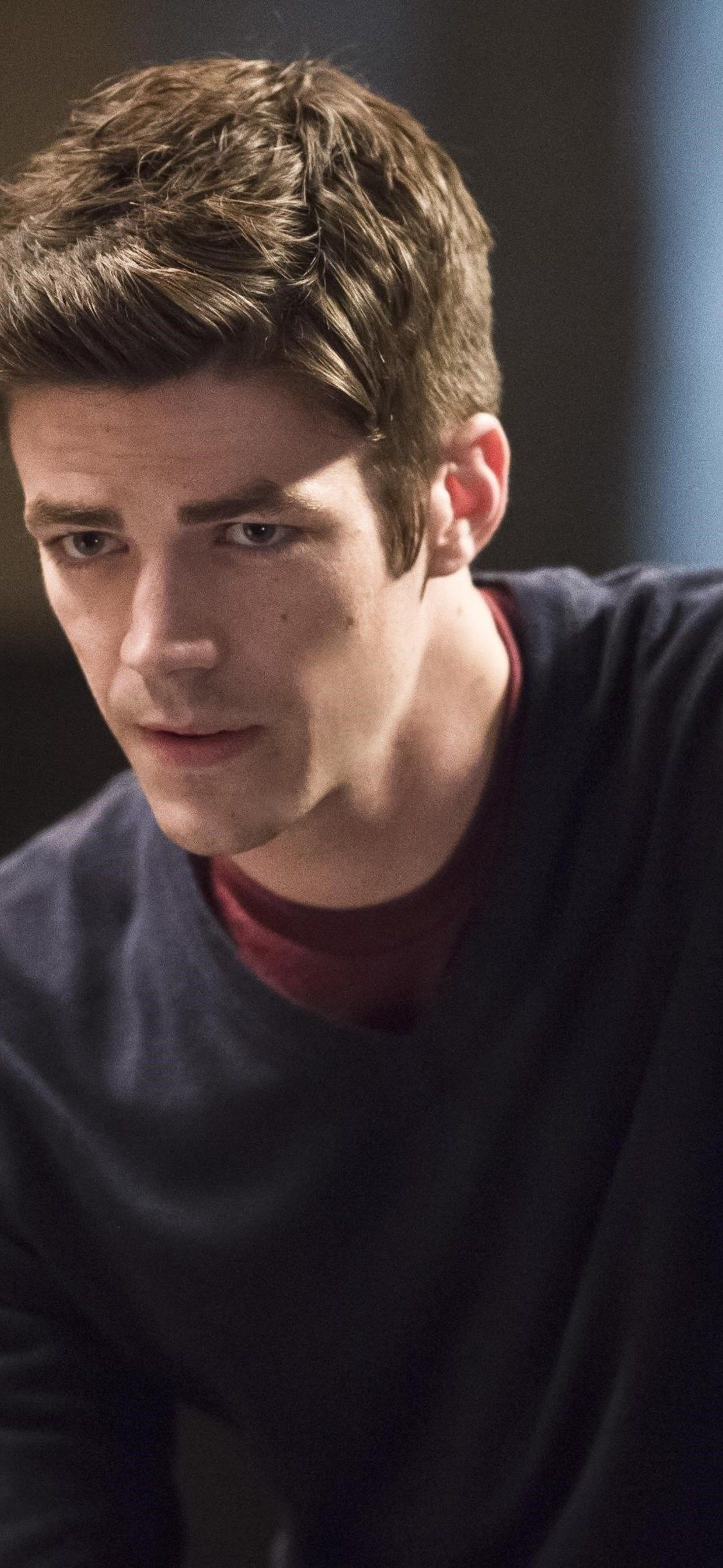 Grant Gustin, Flash transformation, HD wallpapers, Superhero's journey, 1130x2440 HD Phone