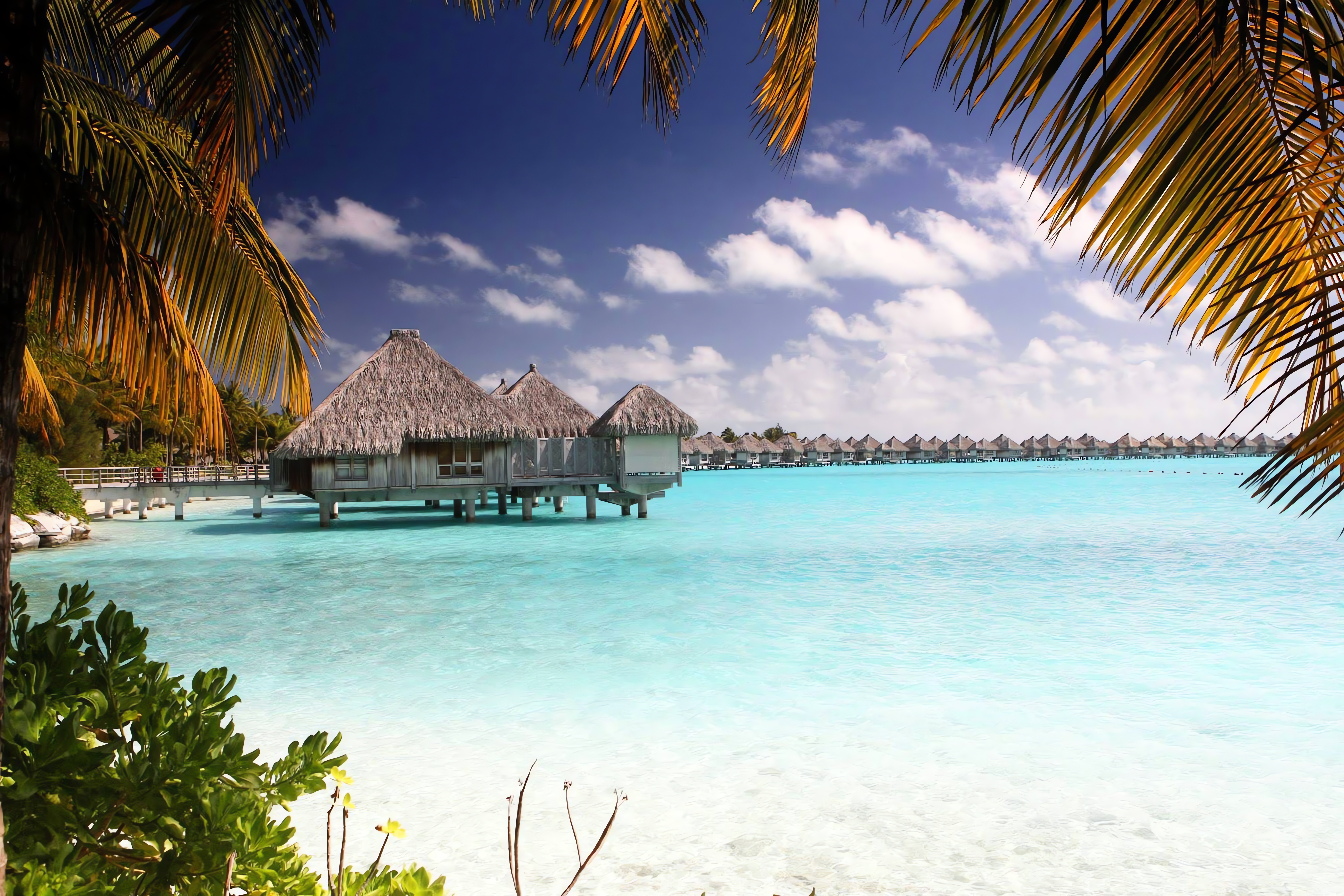 Lagoon backgrounds, HD pictures, Free download, Bora Bora, 6000x4010 HD Desktop