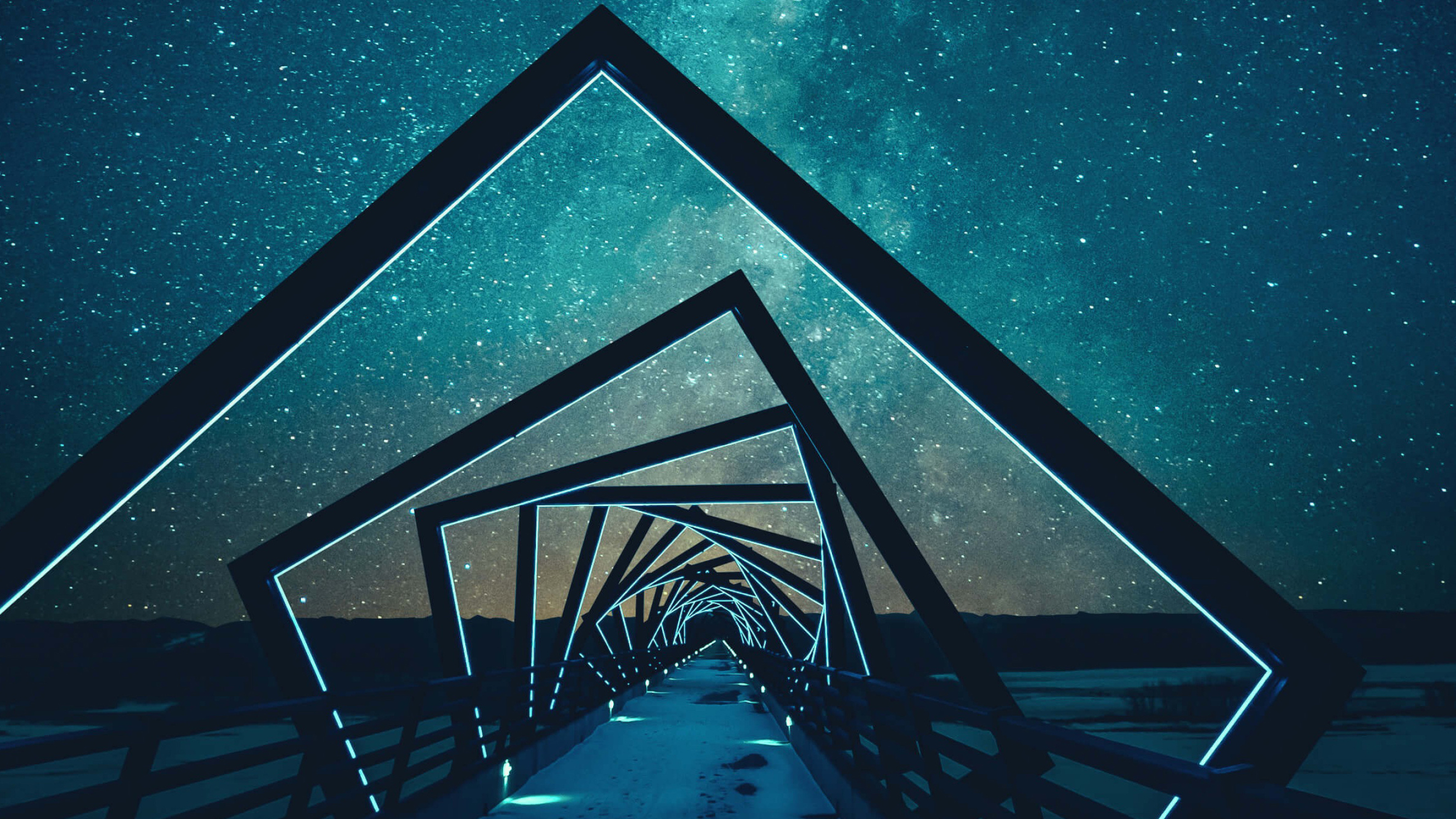 Abstract bridge photography, Mesmerizing visuals, 2670x1500 HD Desktop