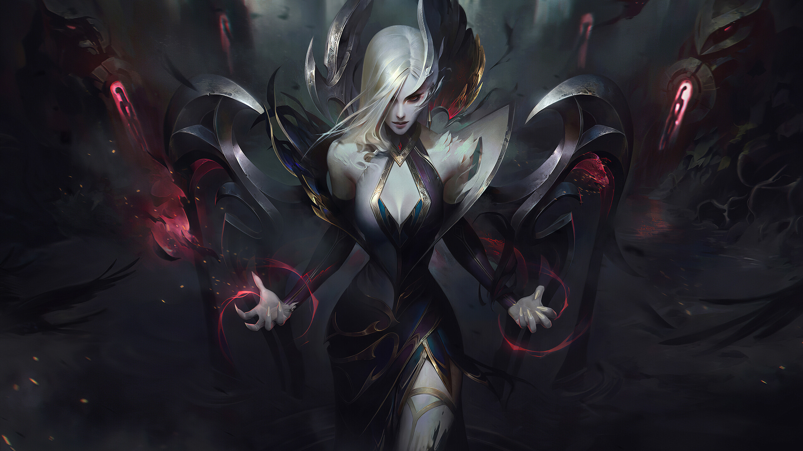 Morgana, League of Legends Wallpaper, 2560x1440 HD Desktop