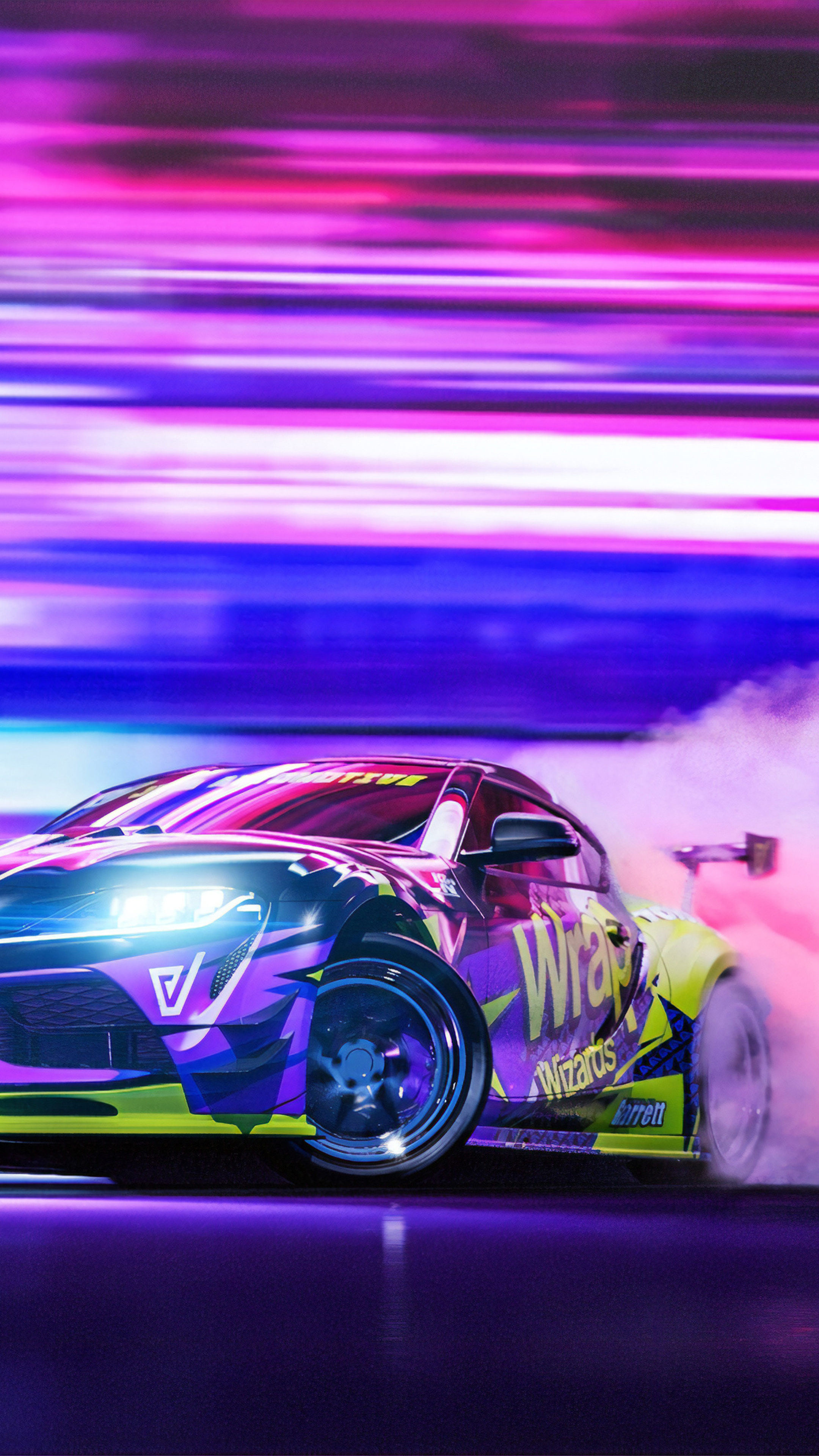 Toyota Supra drifting, Sony Xperia wallpapers, 2160x3840 4K Phone