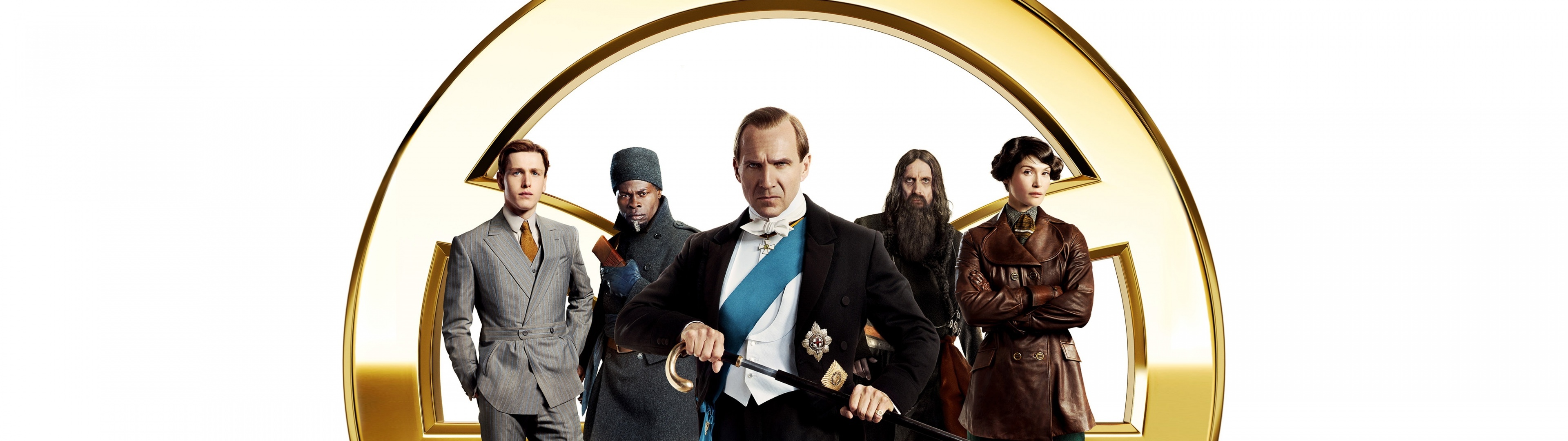 Ralph Fiennes, The King's Man, 4K wallpaper, 3840x1080 Dual Screen Desktop