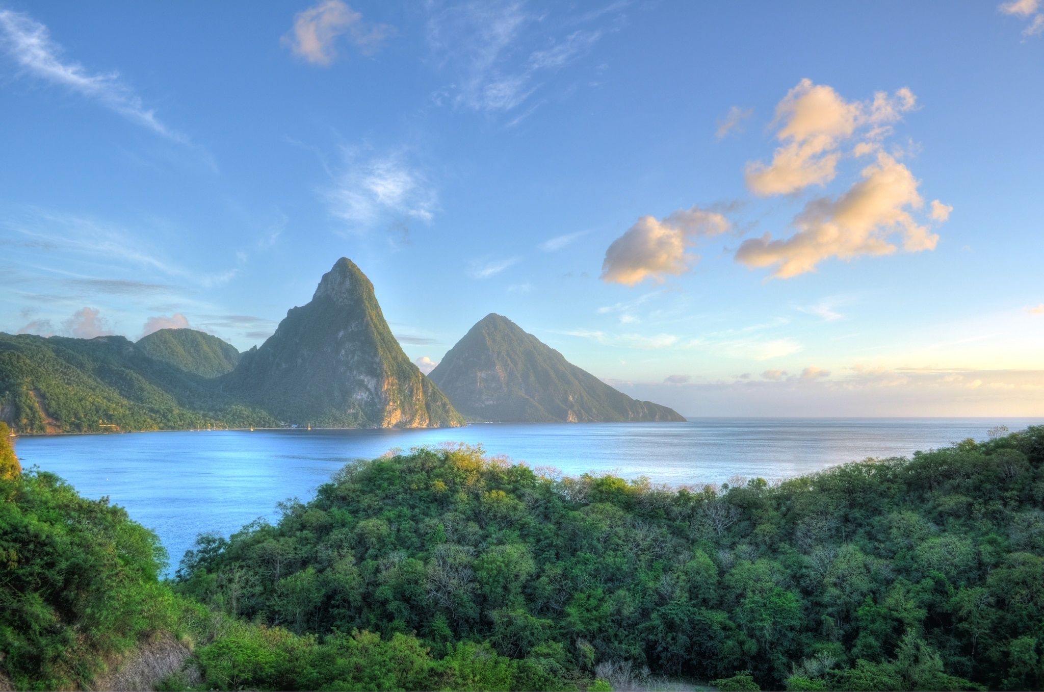 The Pitons, St. Lucia, Cruise port, P&O cruises, 2050x1360 HD Desktop