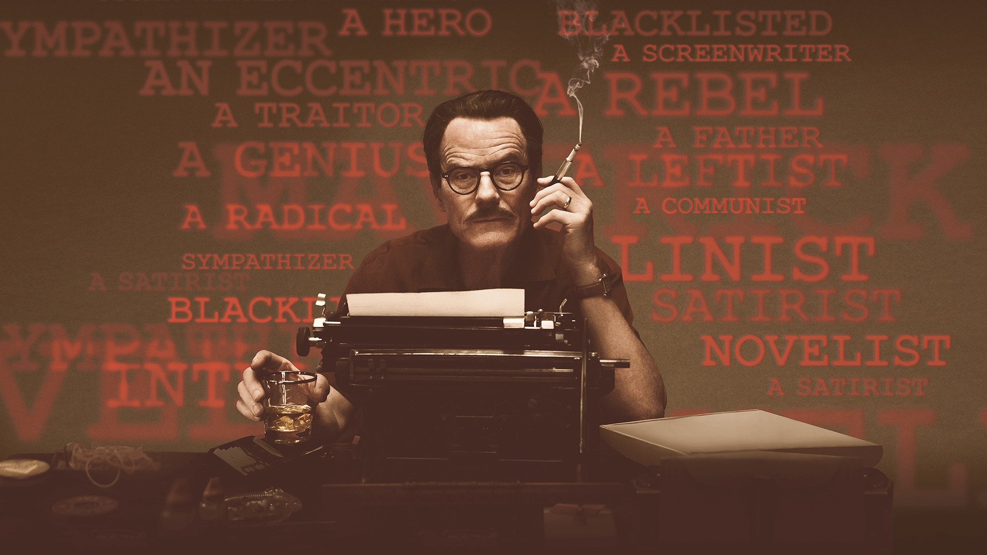 Trumbo, Blacklisted screenwriter, Hollywood history, Political drama, 1920x1080 Full HD Desktop