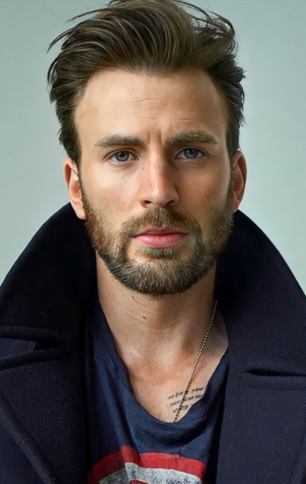 Chris Evans, Social media presence, Captain America, Robert Evans, 1300x2050 HD Phone