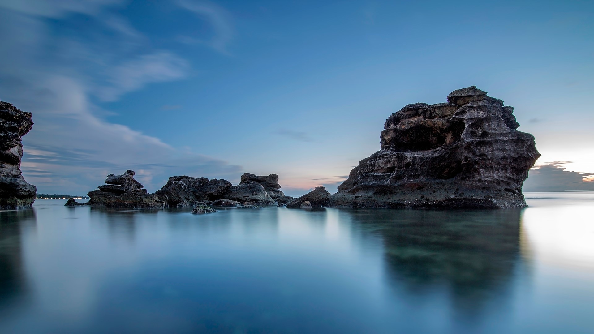 Vietnam nature, Tranquil waters, Majestic cliffs, Captivating skies, 1920x1080 Full HD Desktop