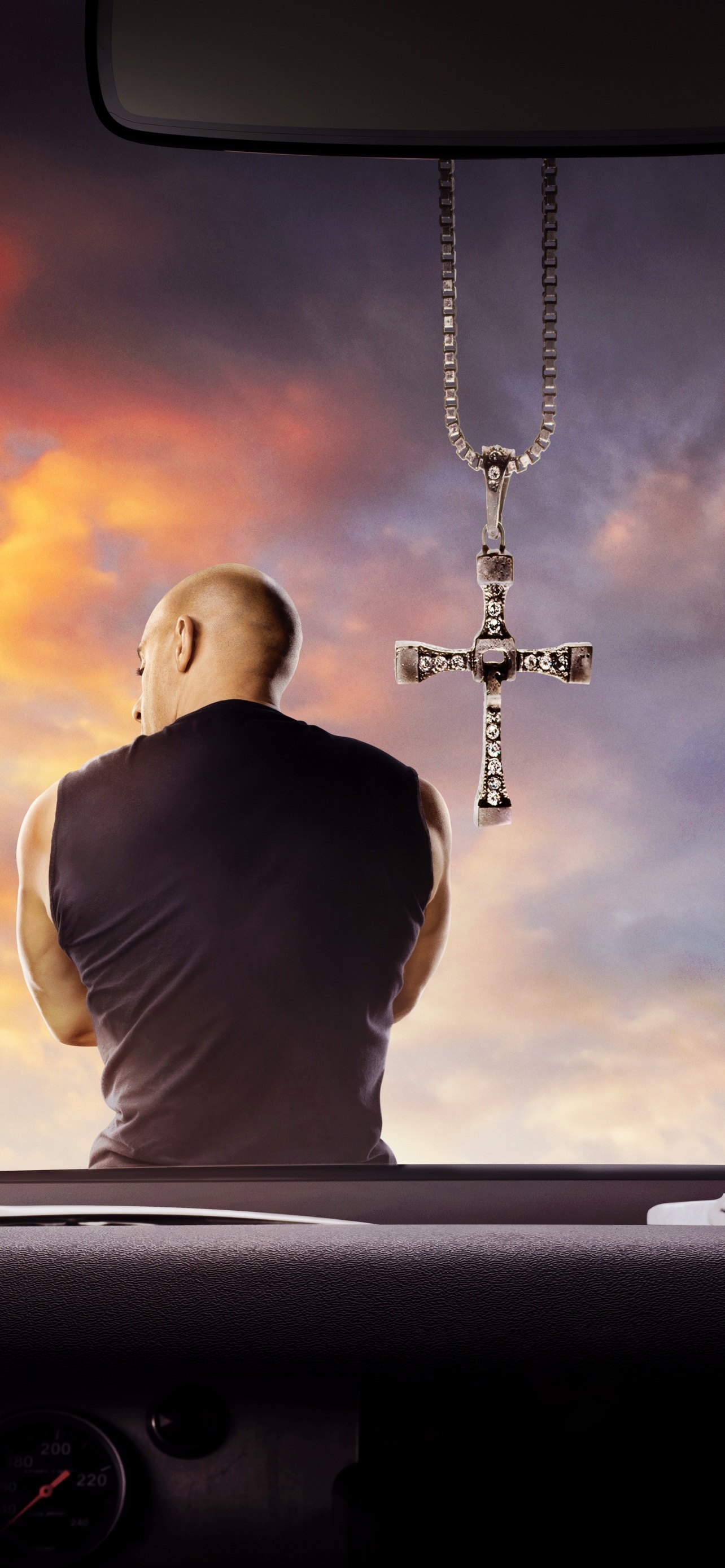 Vin Diesel, 4K wallpaper, Dominic Toretto, F9, 1290x2780 HD Phone