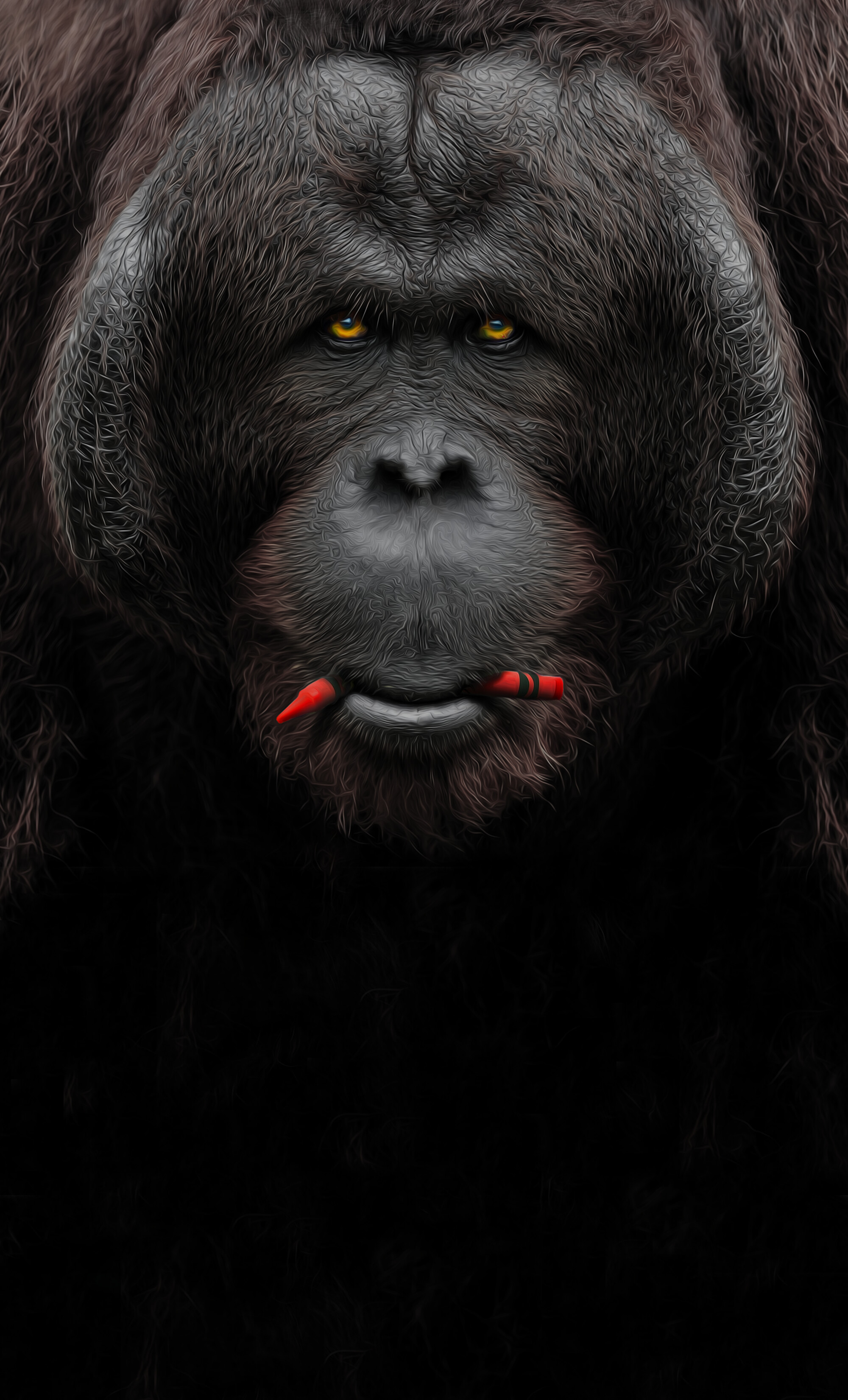 Ape inspired wallpaper, Embrace the wild, Unique designs, Desktop and mobile, 2000x3300 HD Phone