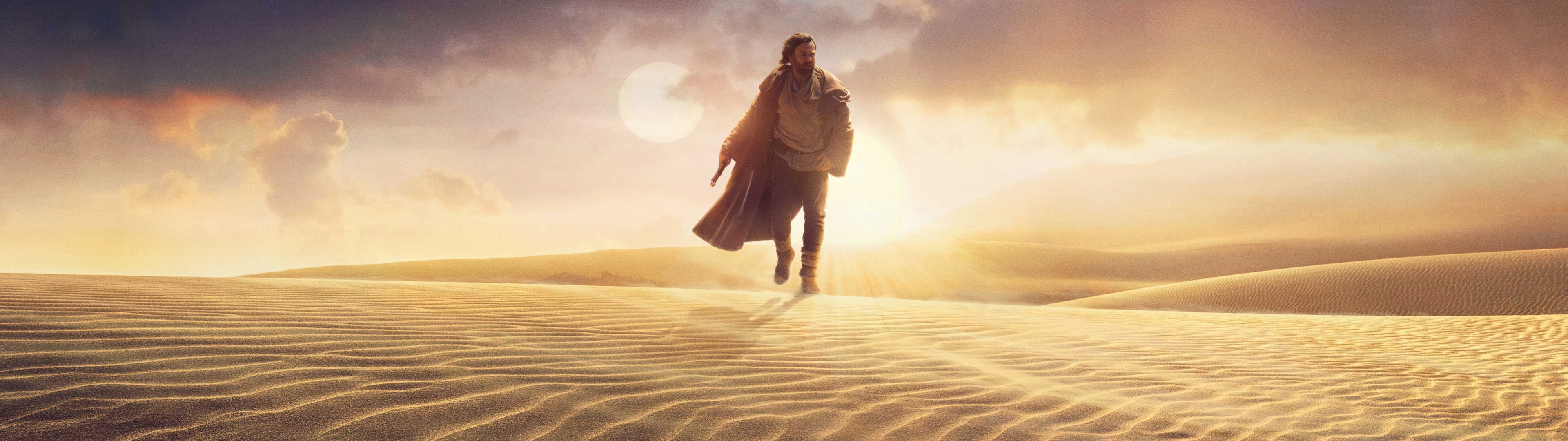 Obi-Wan Kenobi wallpaper, Ewan McGregor, Star Wars series, Movie tie-in, 3840x1080 Dual Screen Desktop