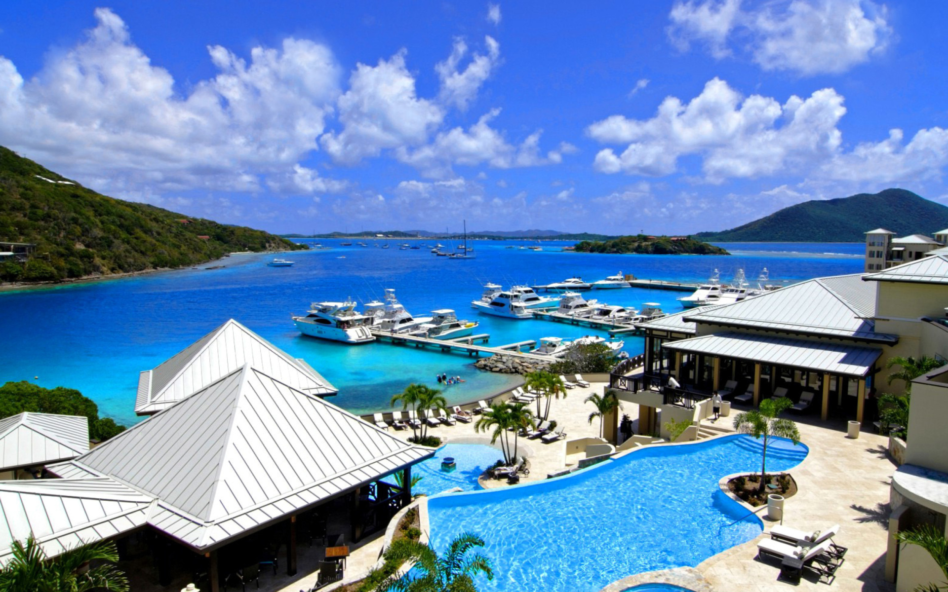 Caribbean Islands, Scrub Island scenery, Widescreen wallpaper, British Virgin Islands, 1920x1200 HD Desktop