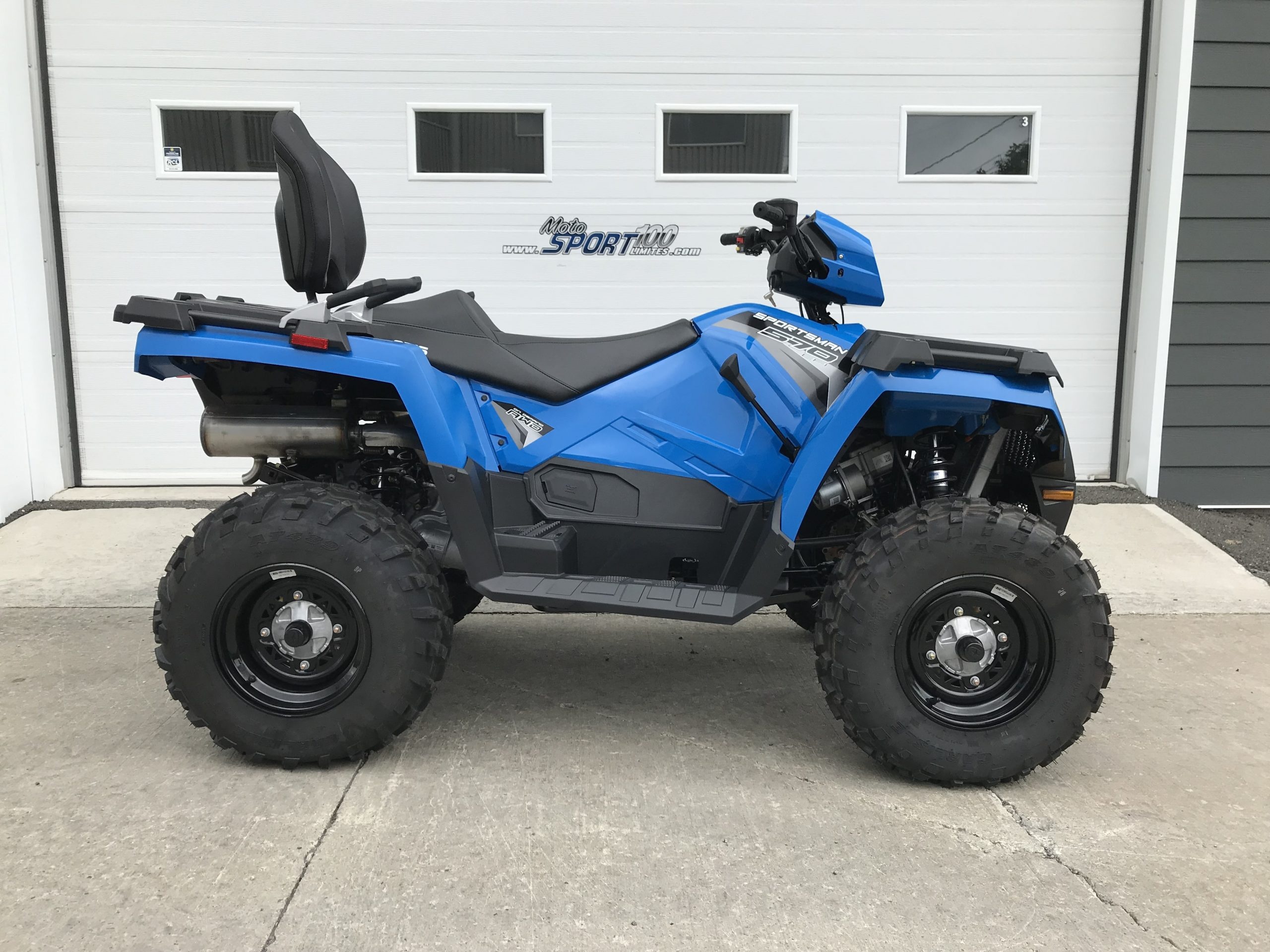 Polaris Sportsman Touring 570, 2019 model, Blue color, Moto sport 100 limites, 2560x1920 HD Desktop