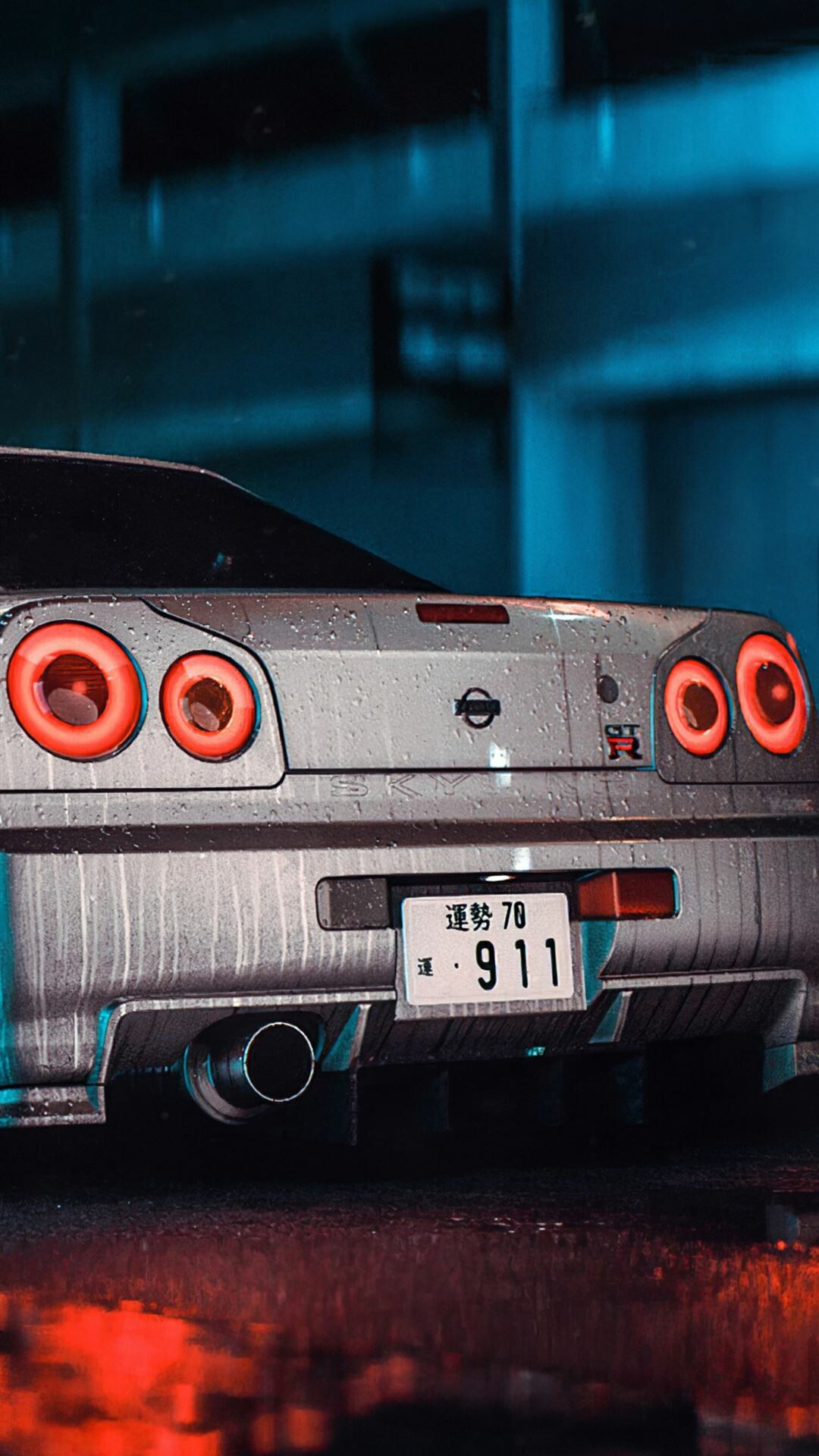 Nissan Skyline GT-R R34 Need for Speed, 4K wallpapers, Adrenaline-fueled excitement, Thrilling races, 1080x1920 Full HD Phone