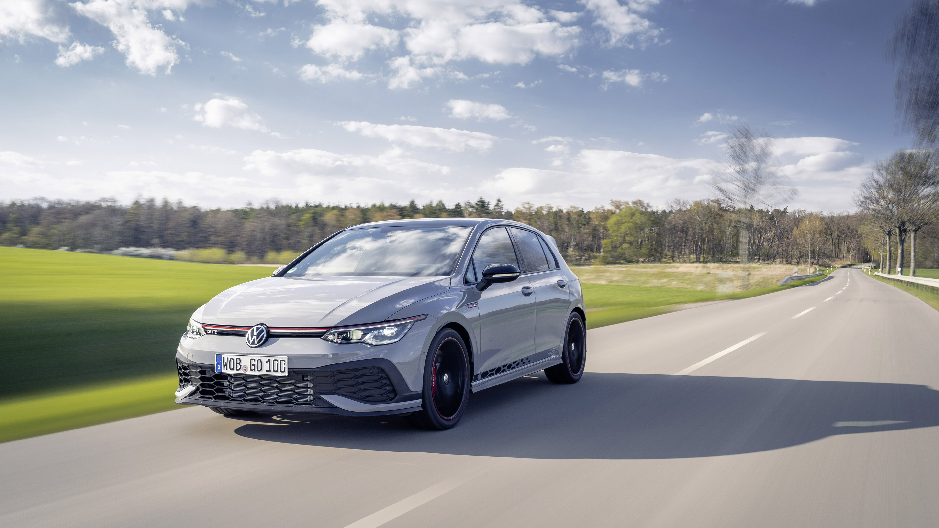 Volkswagen Golf, Golf GTI Clubsport 45, 2021 model, Powerful performance, 3840x2160 4K Desktop