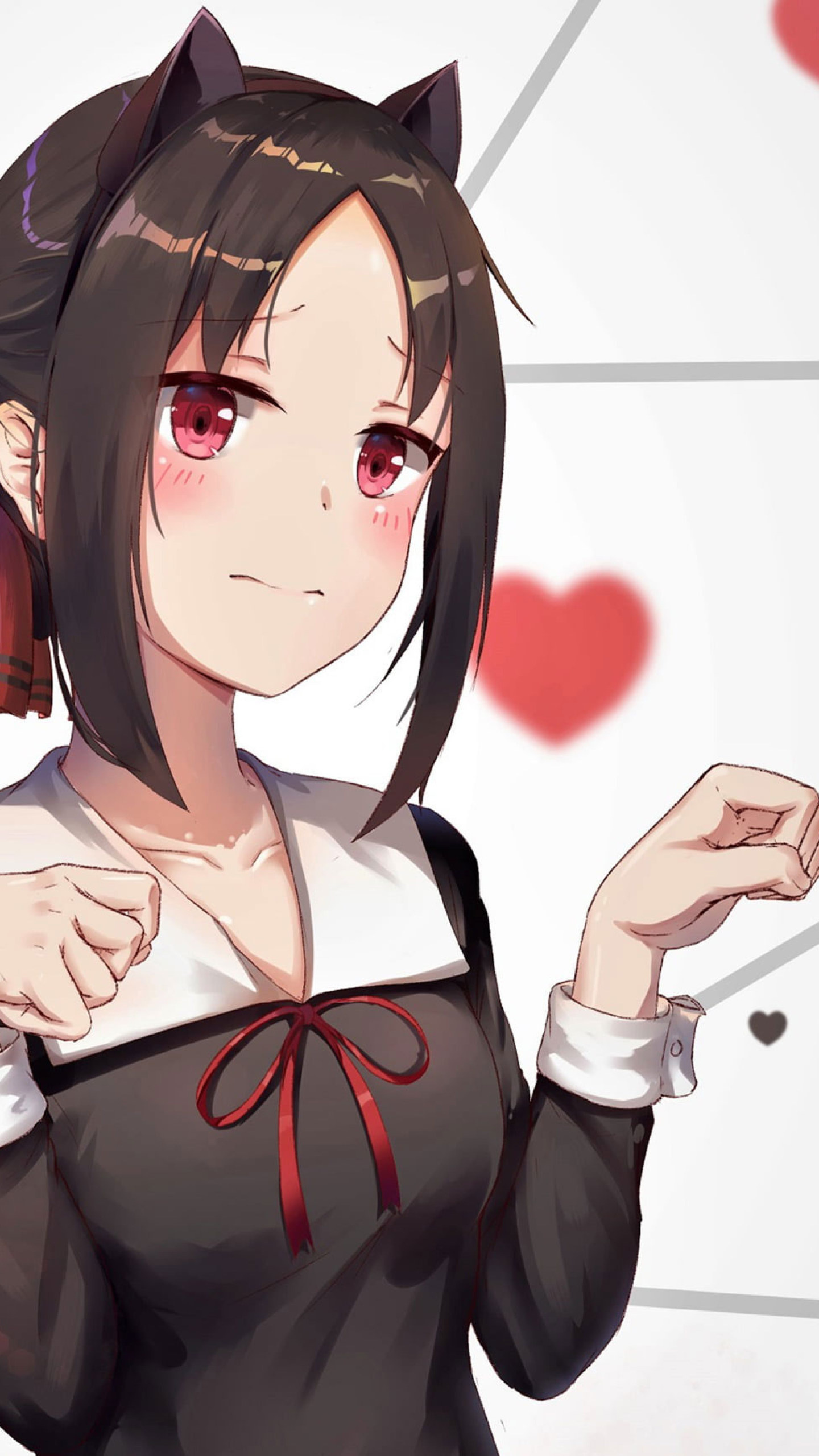 Anime kaguya sama love is war, anime, 1440x2560 HD Phone