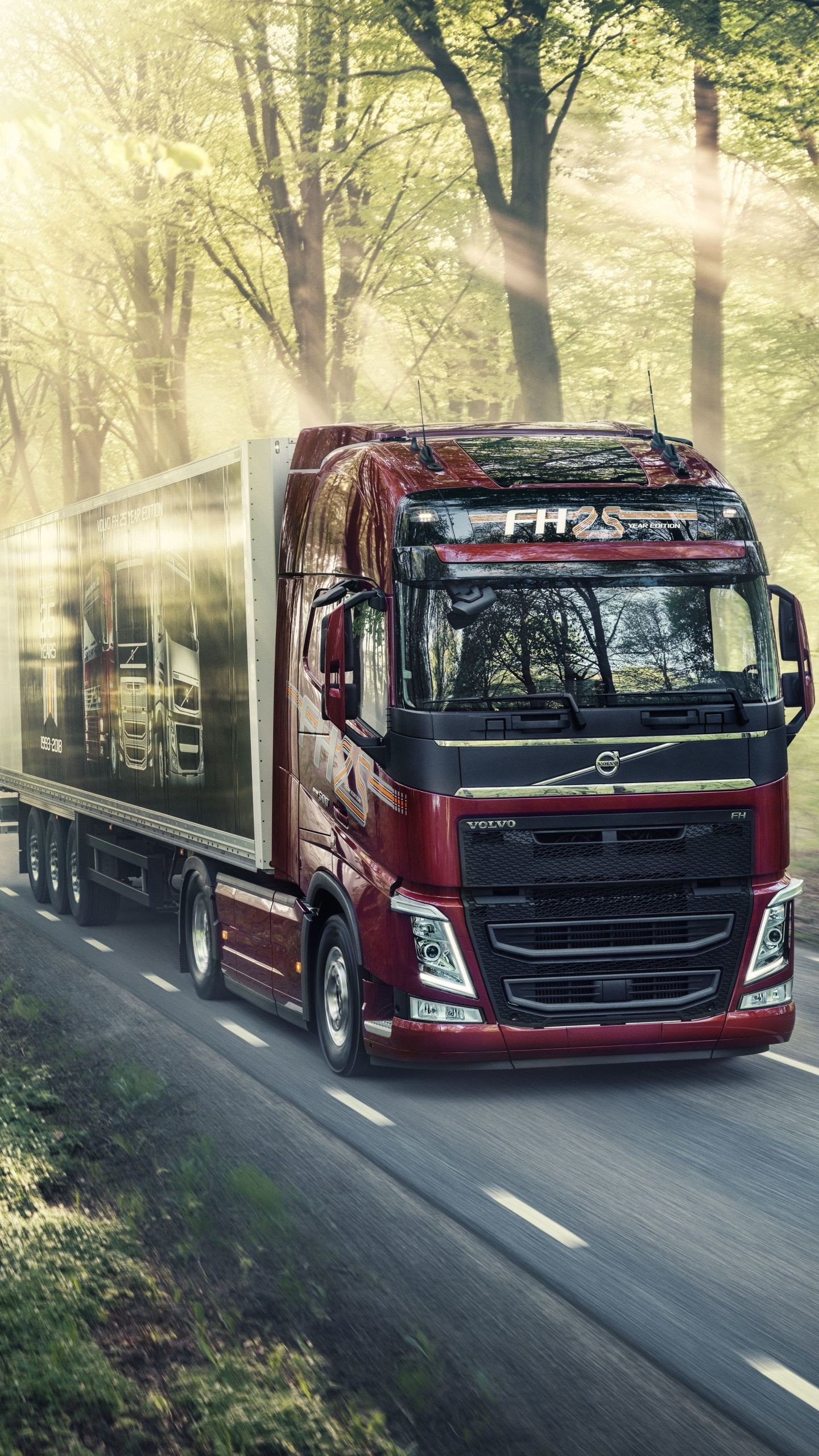 Tractor unit, Volvo Wallpaper, 1440x2560 HD Phone