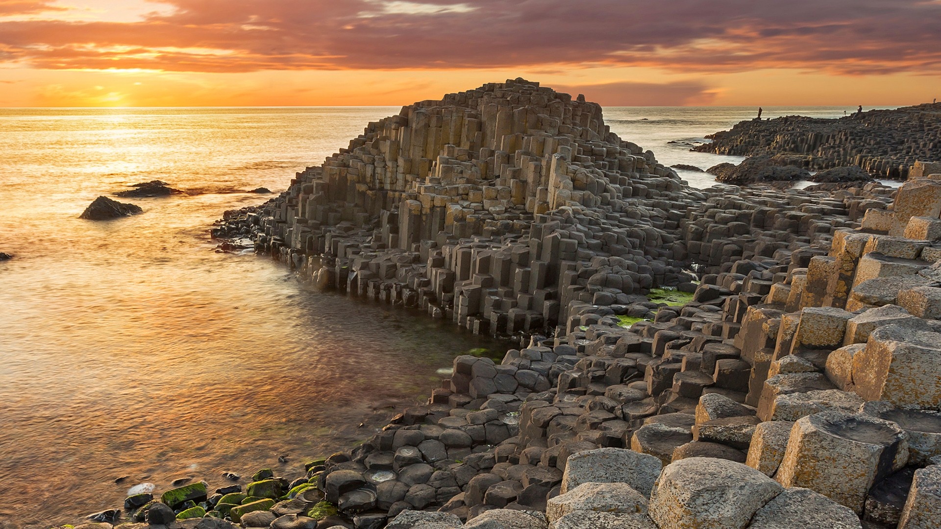 Causeway, Natural wonders, Coastal beauty, Northern Ireland, 1920x1080 Full HD Desktop