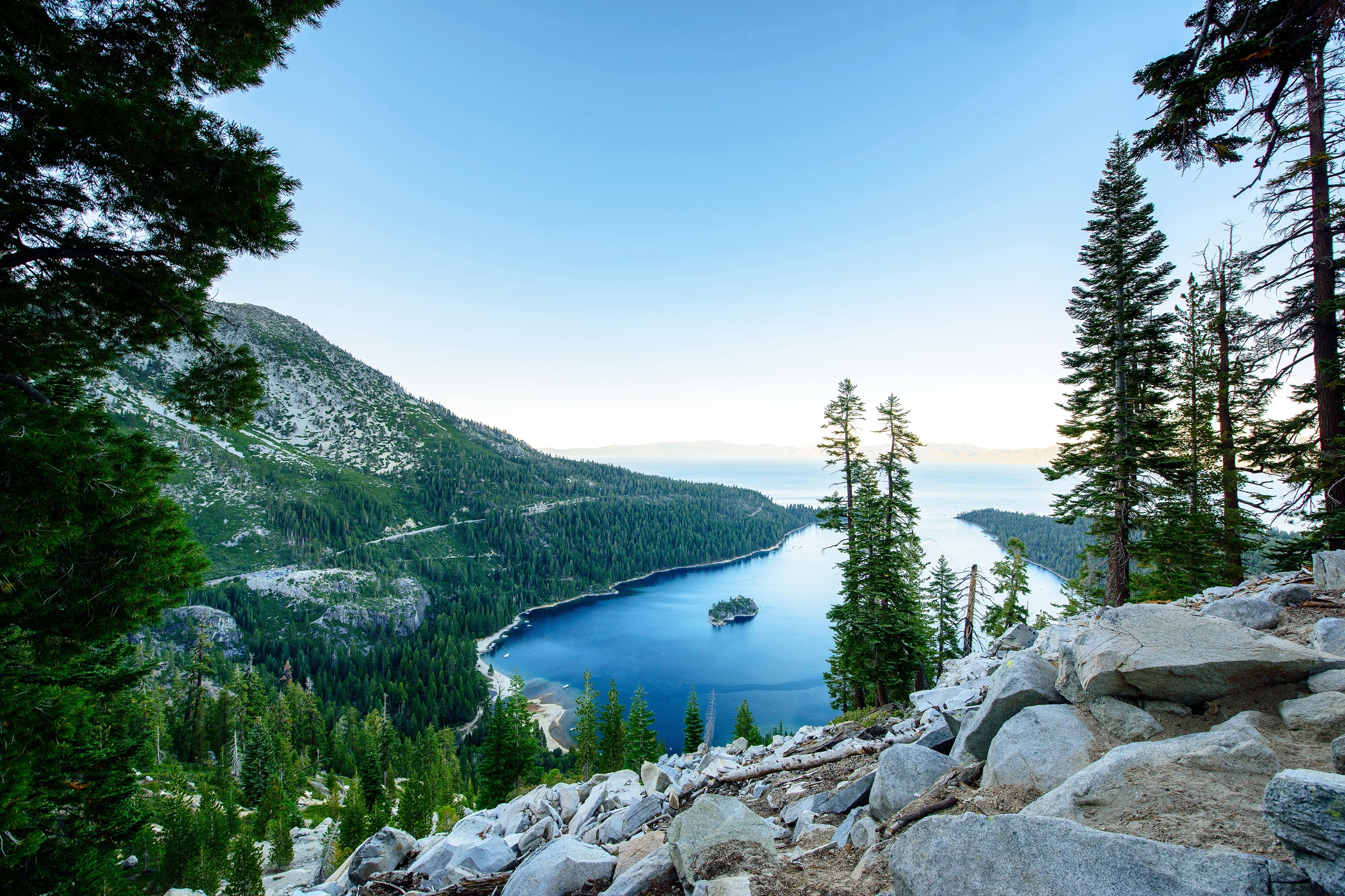 Lake, Tranquil setting, Calm waters, Reflective surface, 3000x2000 HD Desktop