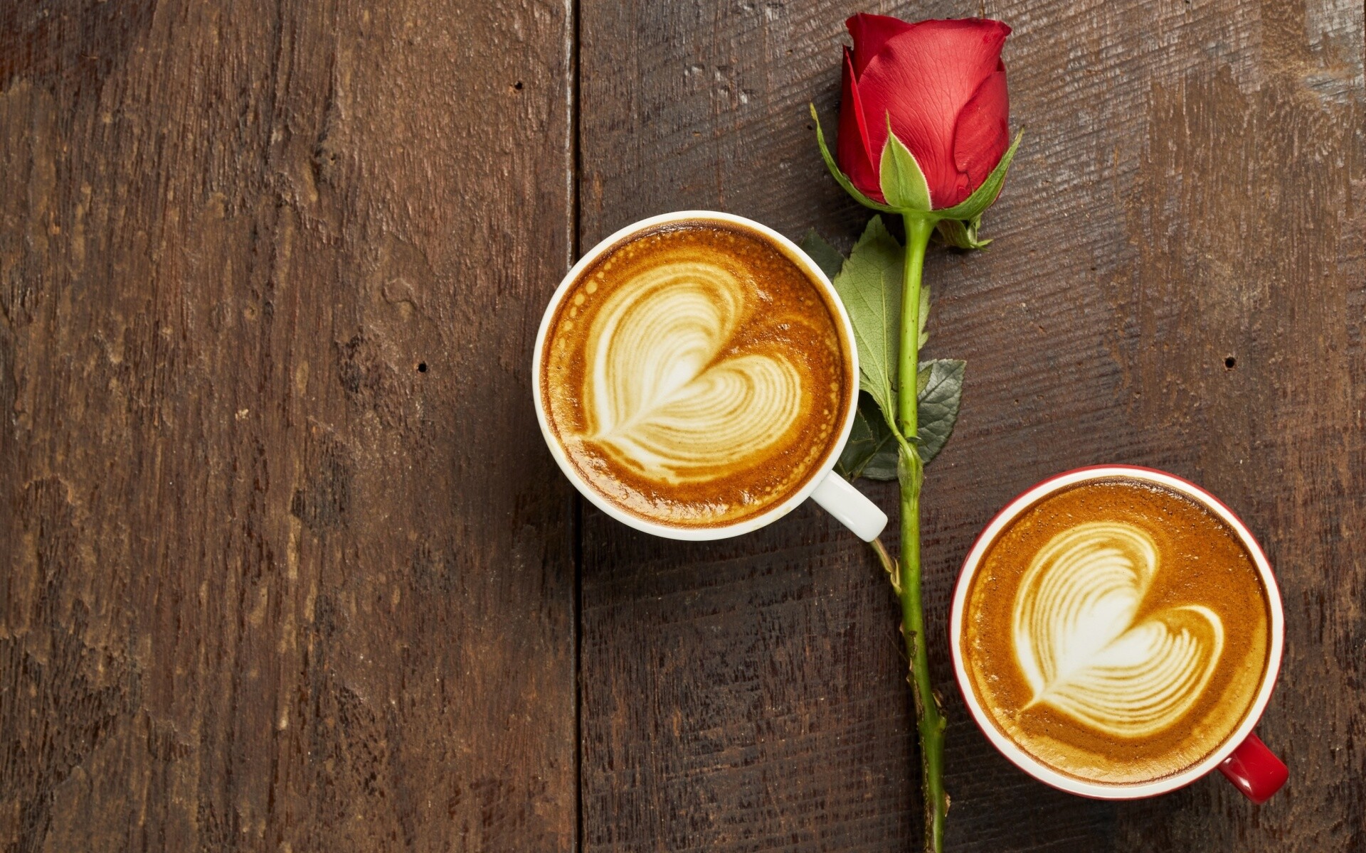 Romantic coffee and rose wallpaper, Love in the air, Beautiful art, Elegance and romance, 1920x1200 HD Desktop