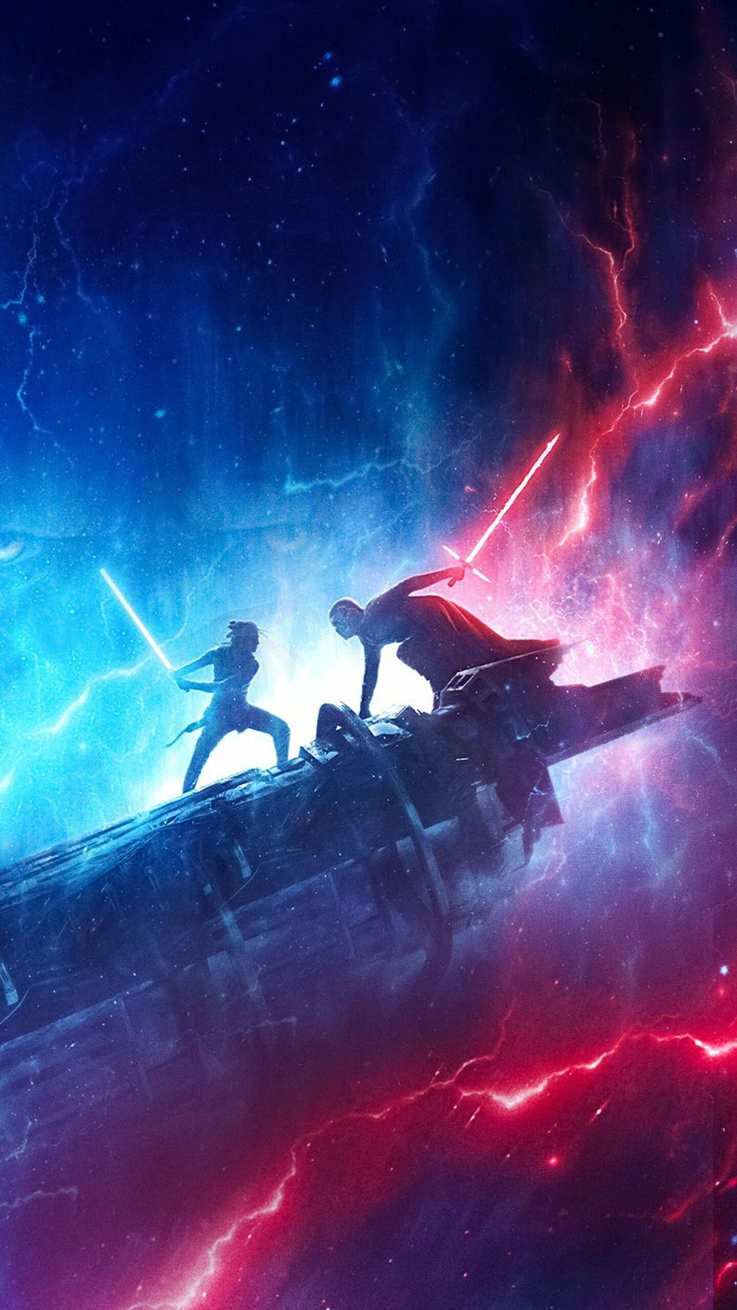 Rise of Skywalker, Star Wars painting, 1440x2560 HD Phone