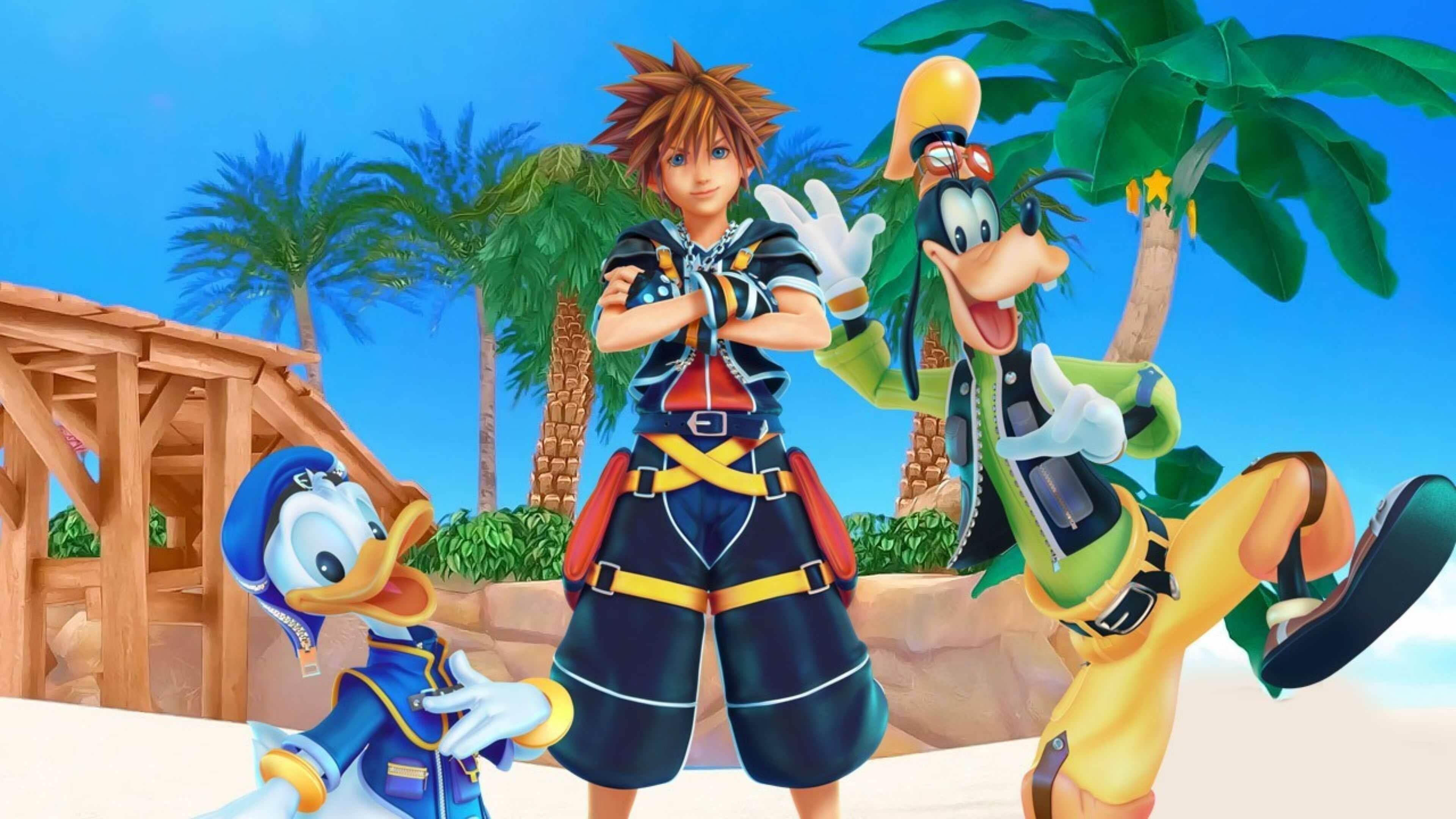 Sora, Goofy, and Donald Duck, Kingdom Hearts Wallpaper, 3840x2160 4K Desktop