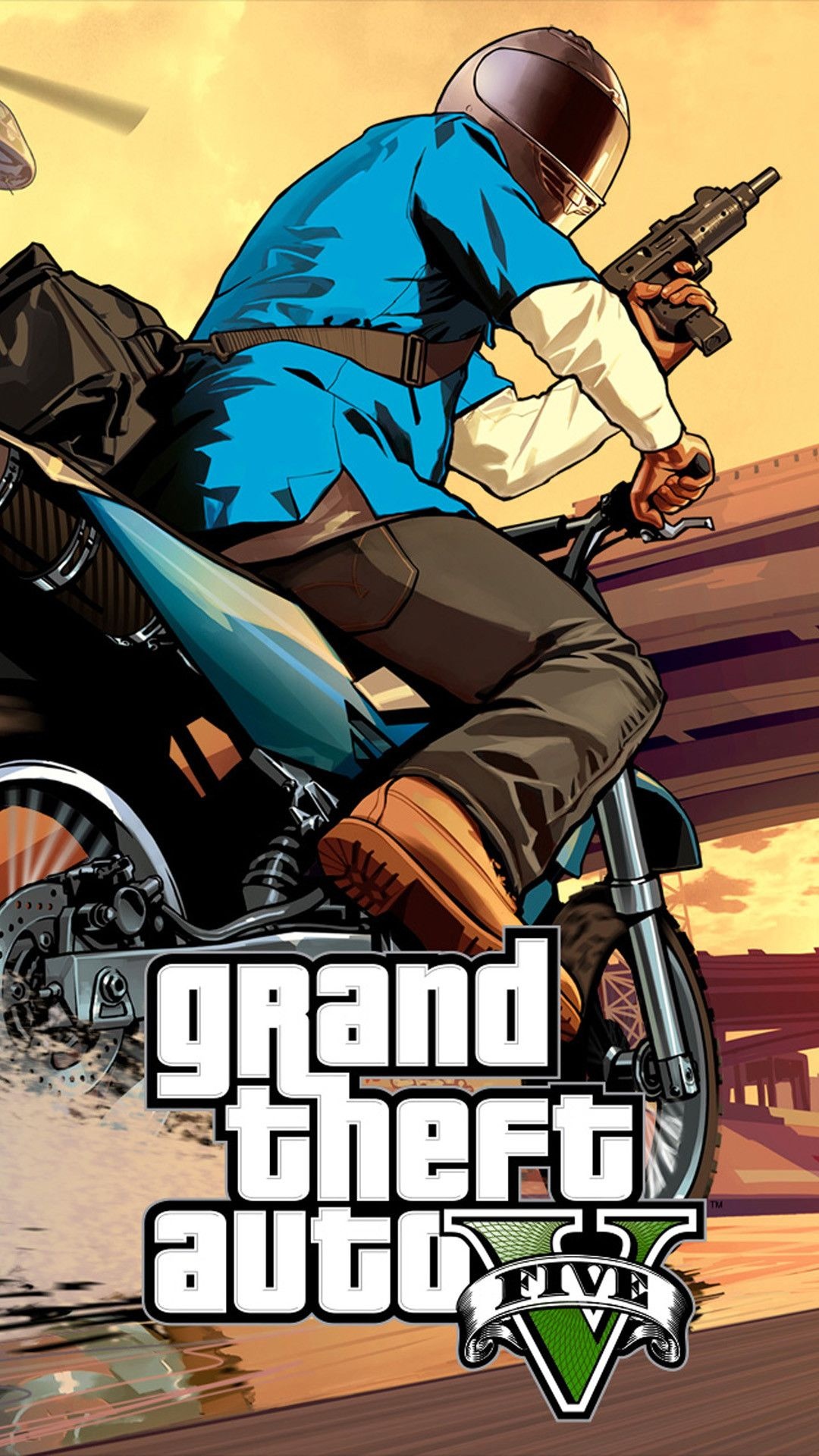 GTA V, Stunning visuals, High-octane action, Thrilling adventures, 1080x1920 Full HD Phone