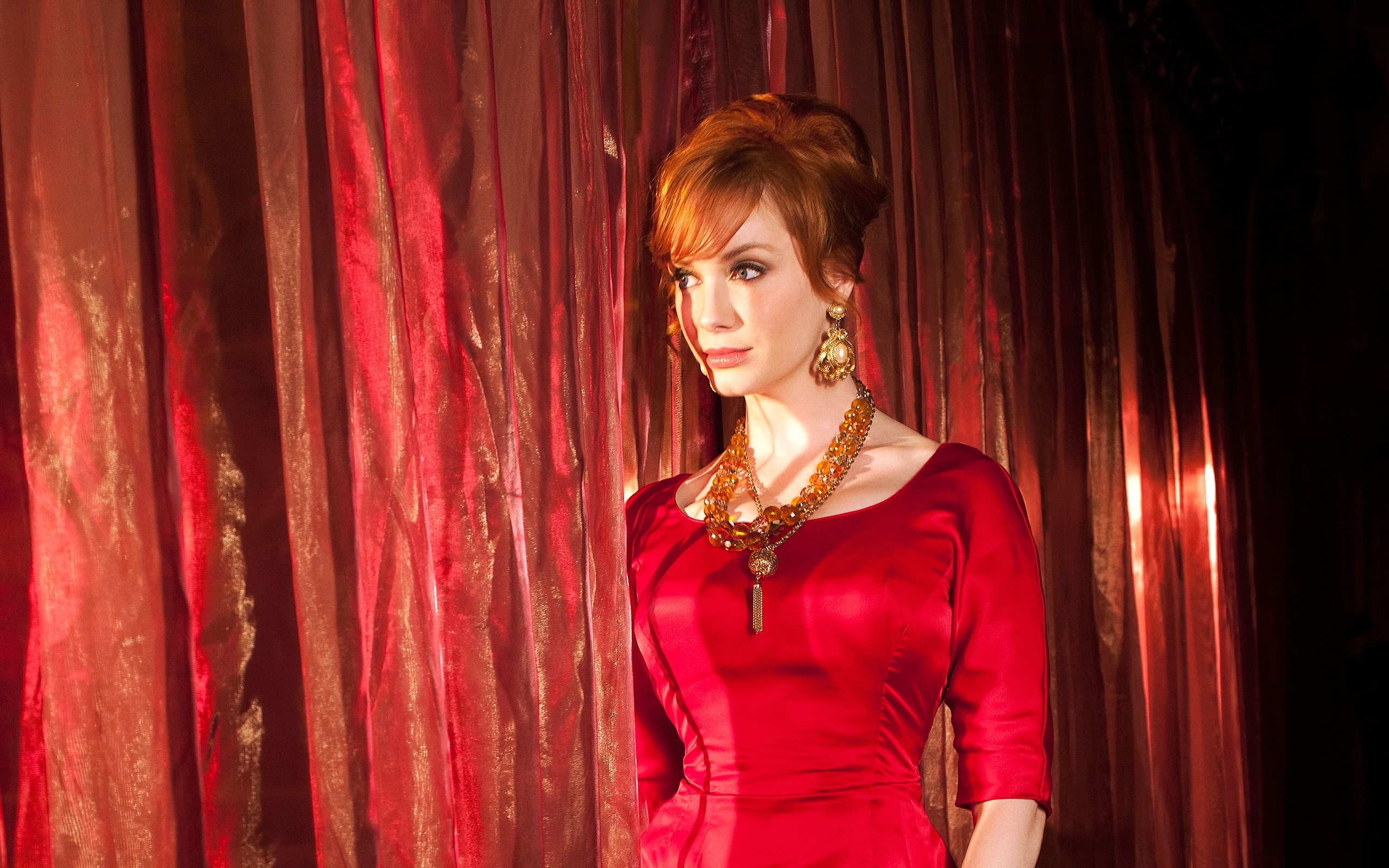 Christina Hendricks, Lucky Drunks, Wallpapers, 2560x1600 HD Desktop