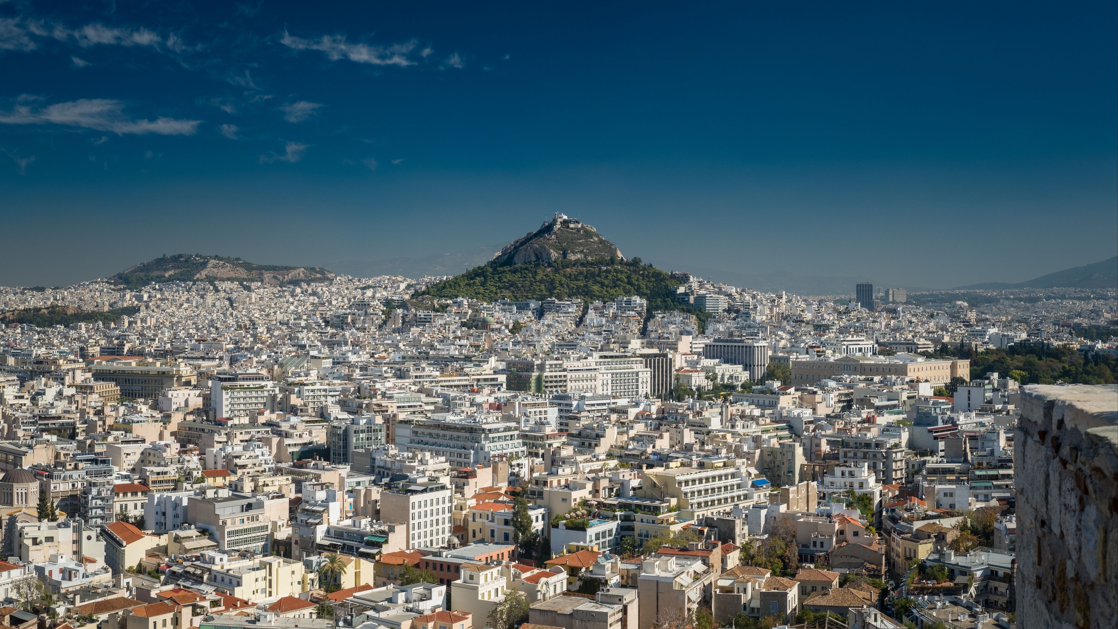 Mount Lycabettus, Europe Wallpaper, 3840x2160 4K Desktop