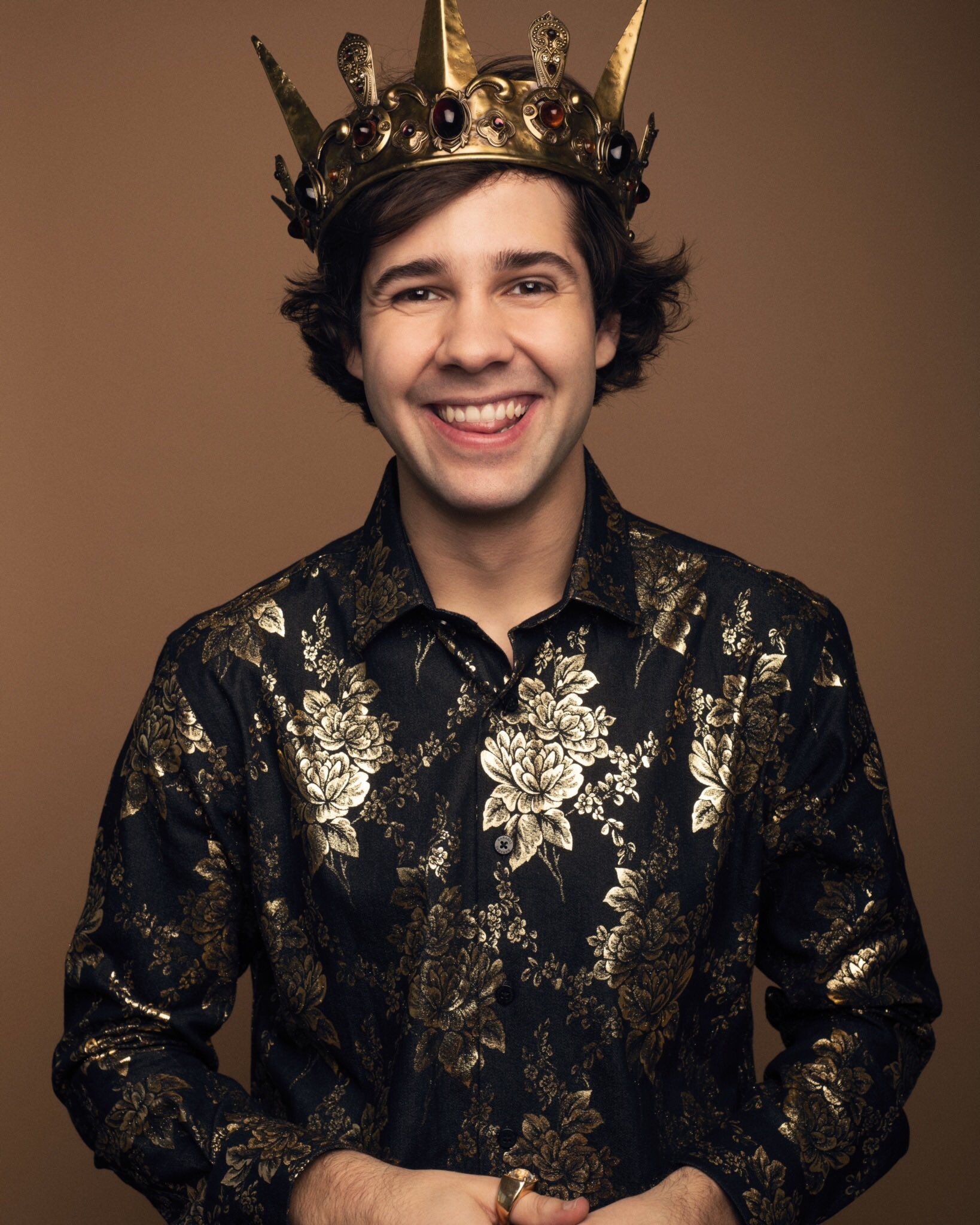 David Dobrik in a crown, Minecraft skin, Digital persona, David Dobrik, 1640x2050 HD Phone