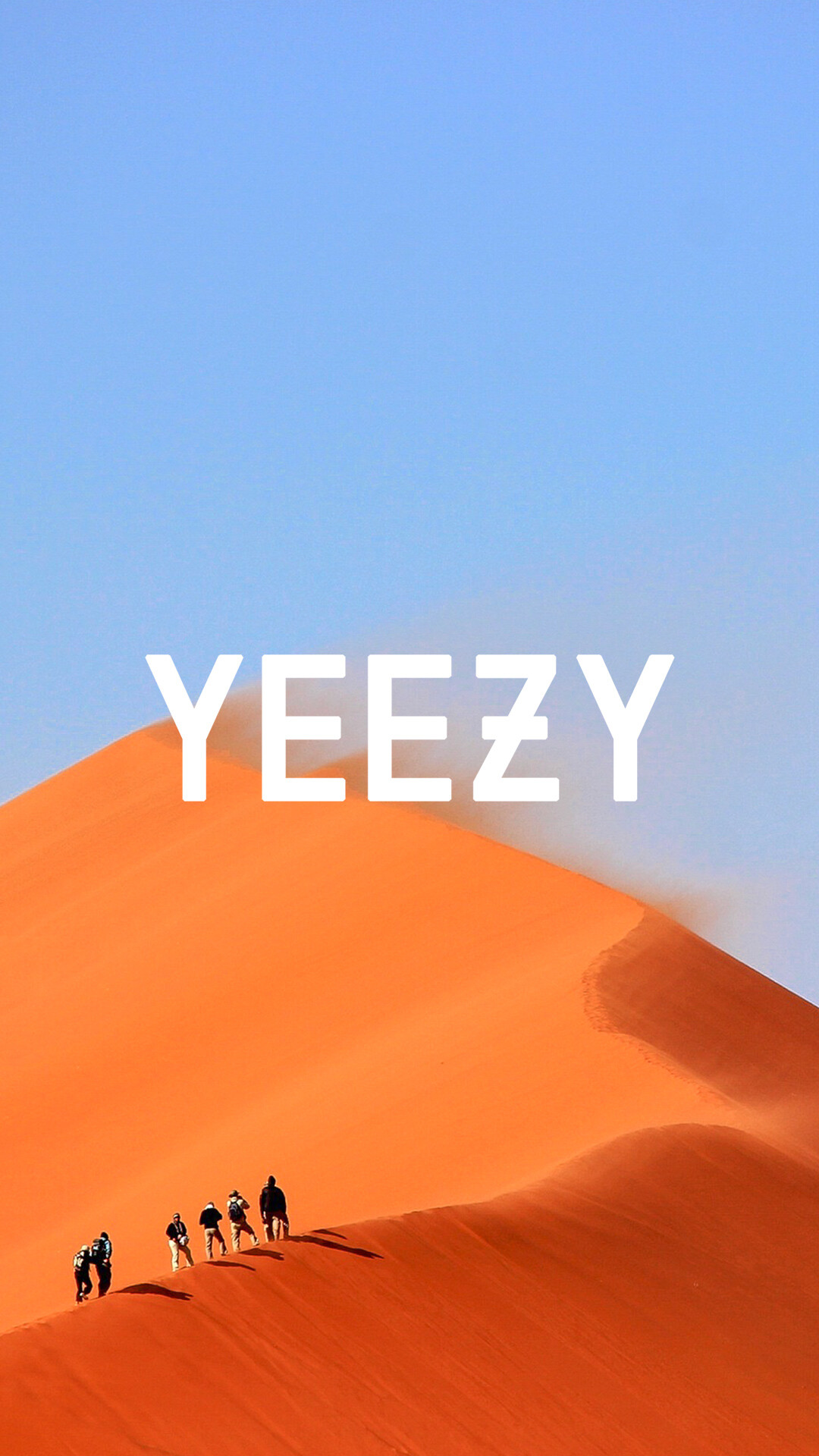 Yeezy, Desert-inspired wallpaper, High-end aesthetics, Fashion-forward visuals, 1080x1920 Full HD Phone