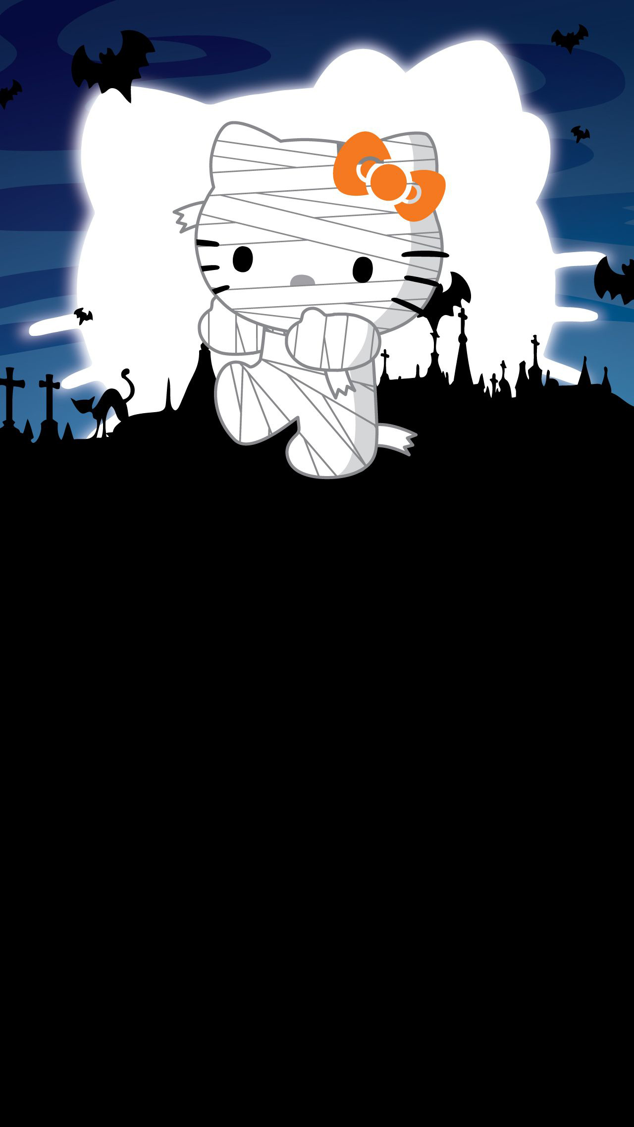 Mummy, Hello Kitty Halloween Wallpaper, 1280x2280 HD Phone