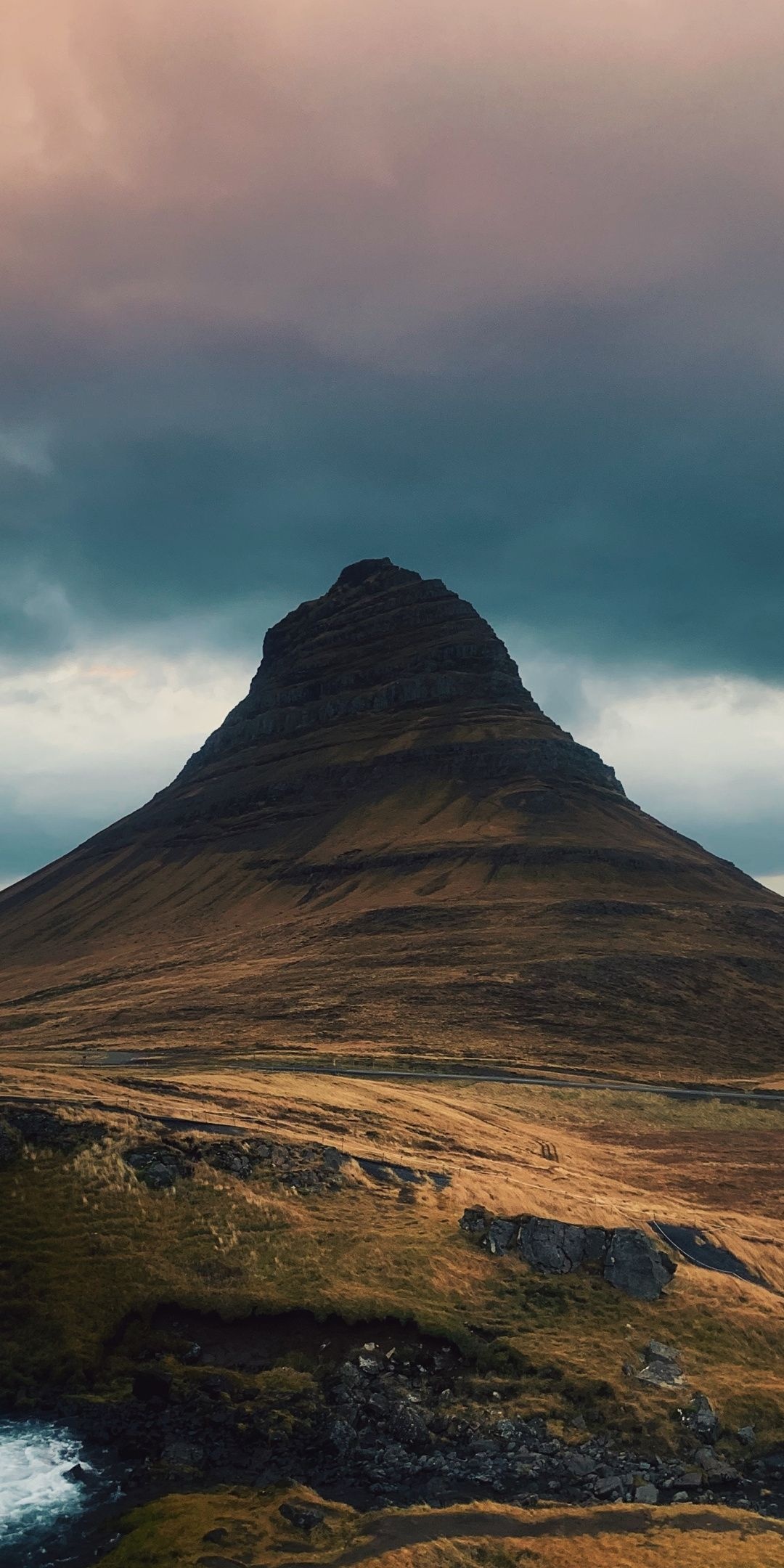 Kirkjufell wallpaper, Iceland landscape, Nature wallpapers, Serene scenery, 1080x2160 HD Phone