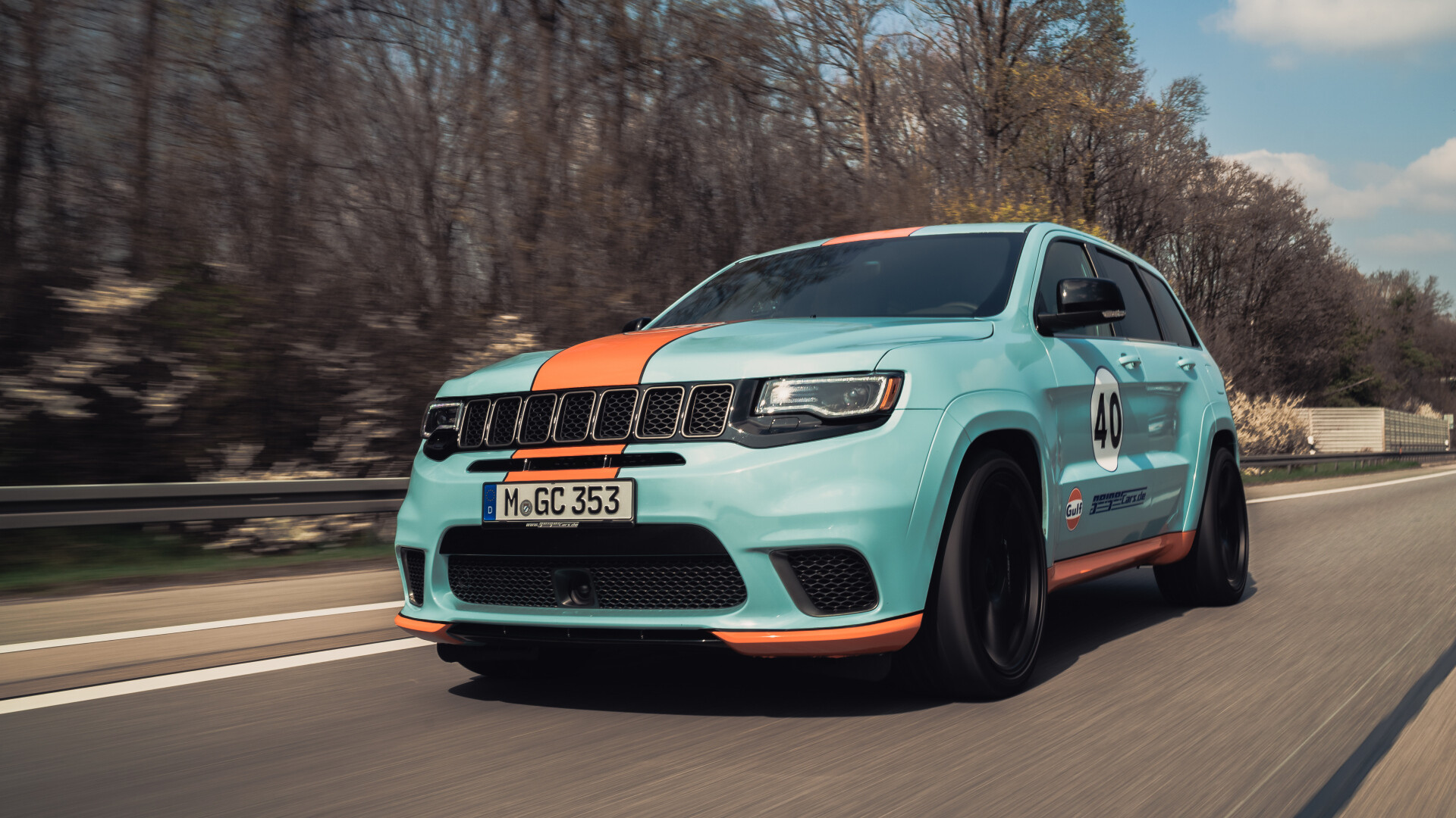 Trackhawk Gulf, Jeep Grand Cherokee Wallpaper, 1920x1080 Full HD Desktop