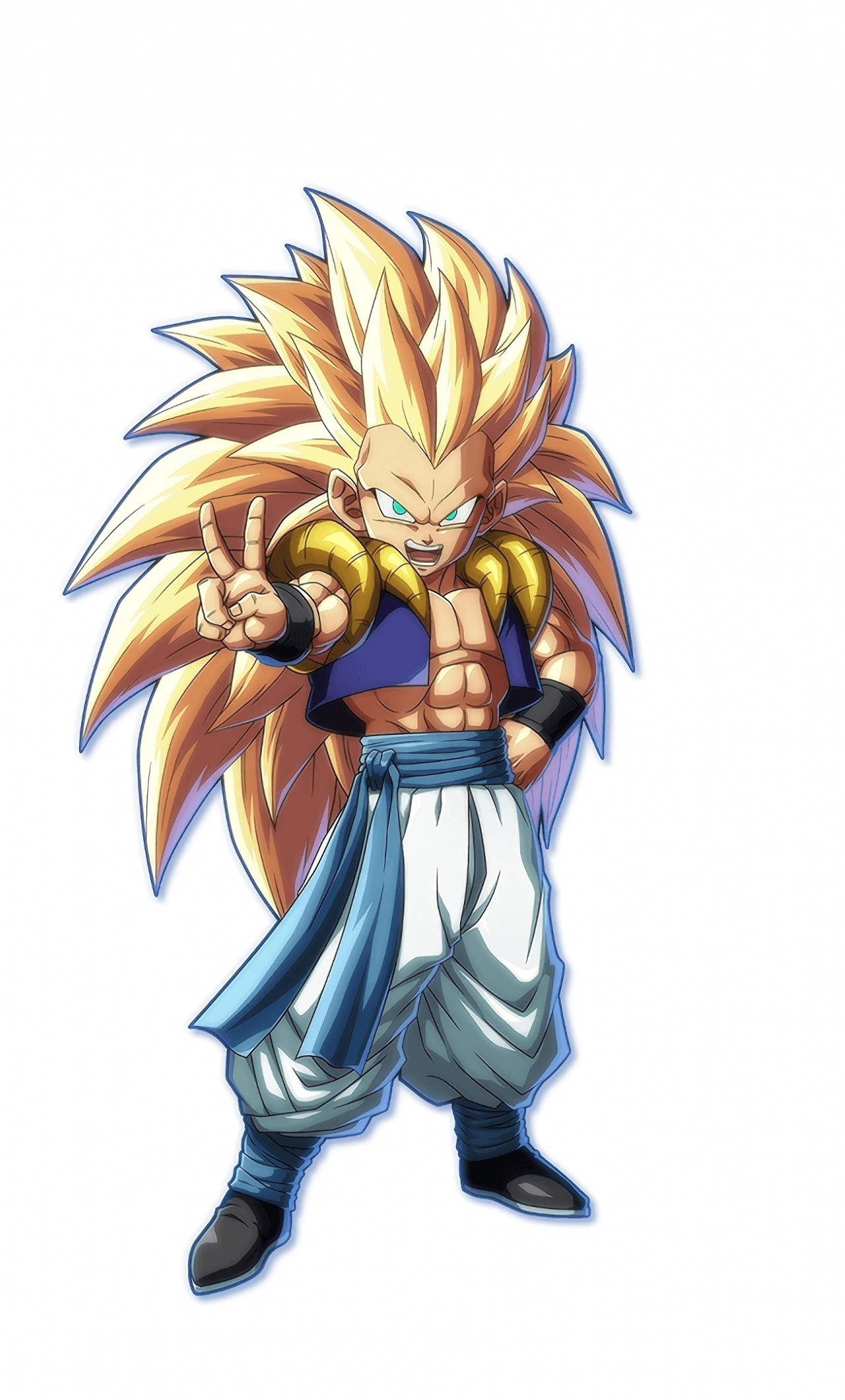 Gotenks, Dragon Ball FighterZ, Anime boy, Video game wallpaper, 1280x2120 HD Phone