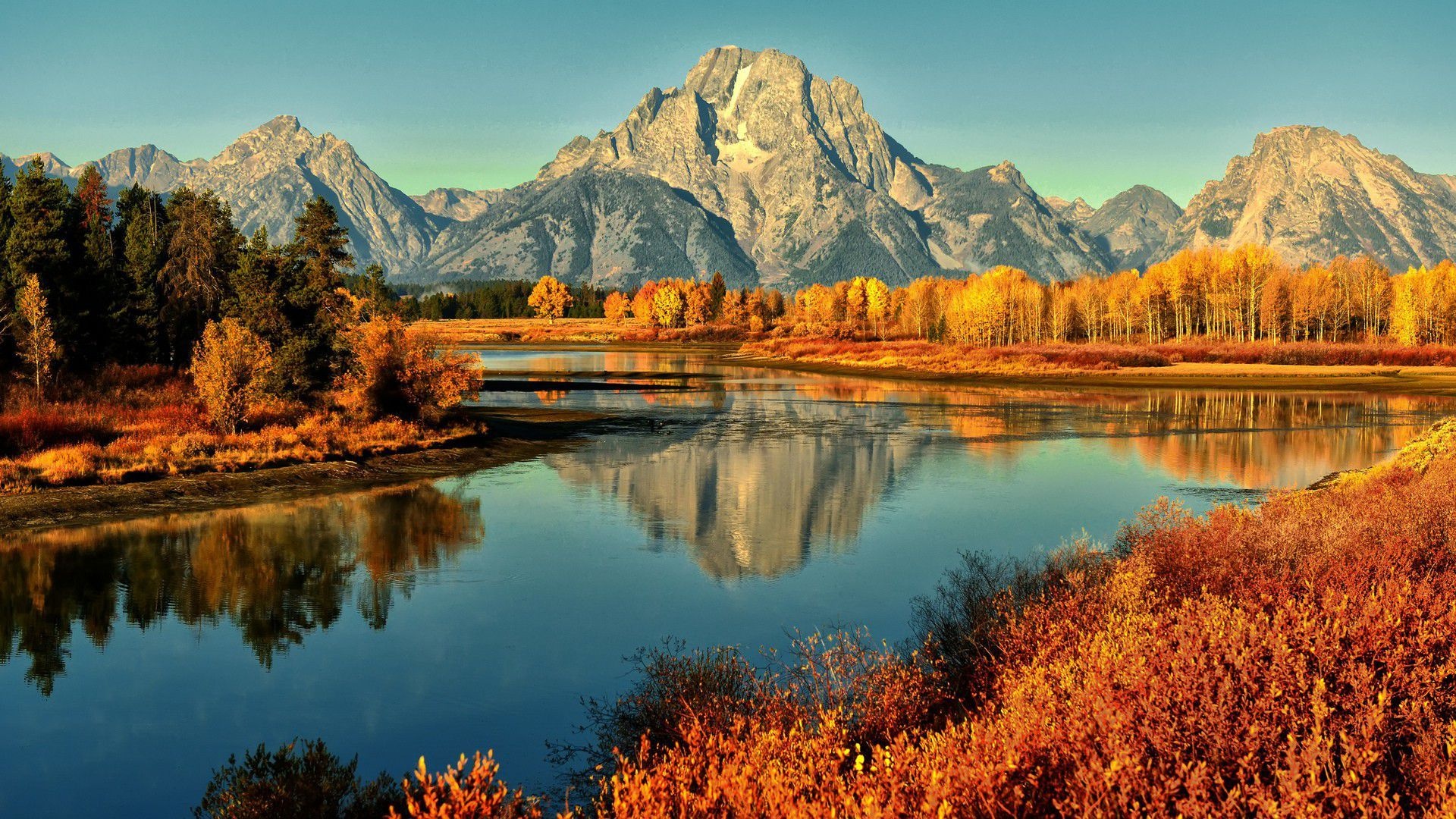 Grand Teton, 4K wallpapers, HD backgrounds, 1920x1080 Full HD Desktop