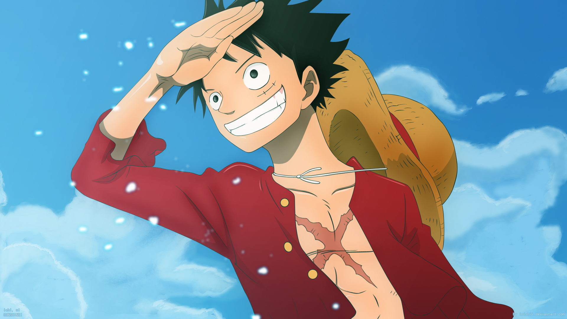 Monkey D. Luffy, One Piece, Anime boy, 1920x1080 Full HD Desktop