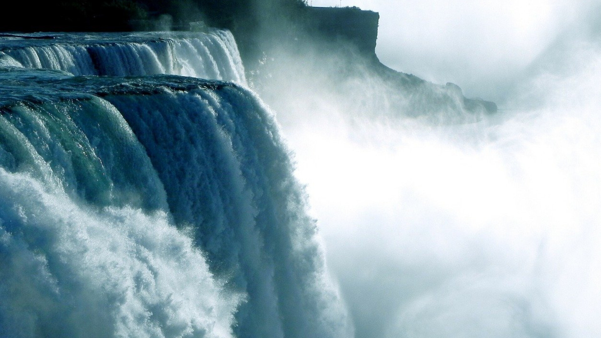 Niagara Falls, Waterfall power, Rwallpaper, 1920x1080, 1920x1080 Full HD Desktop