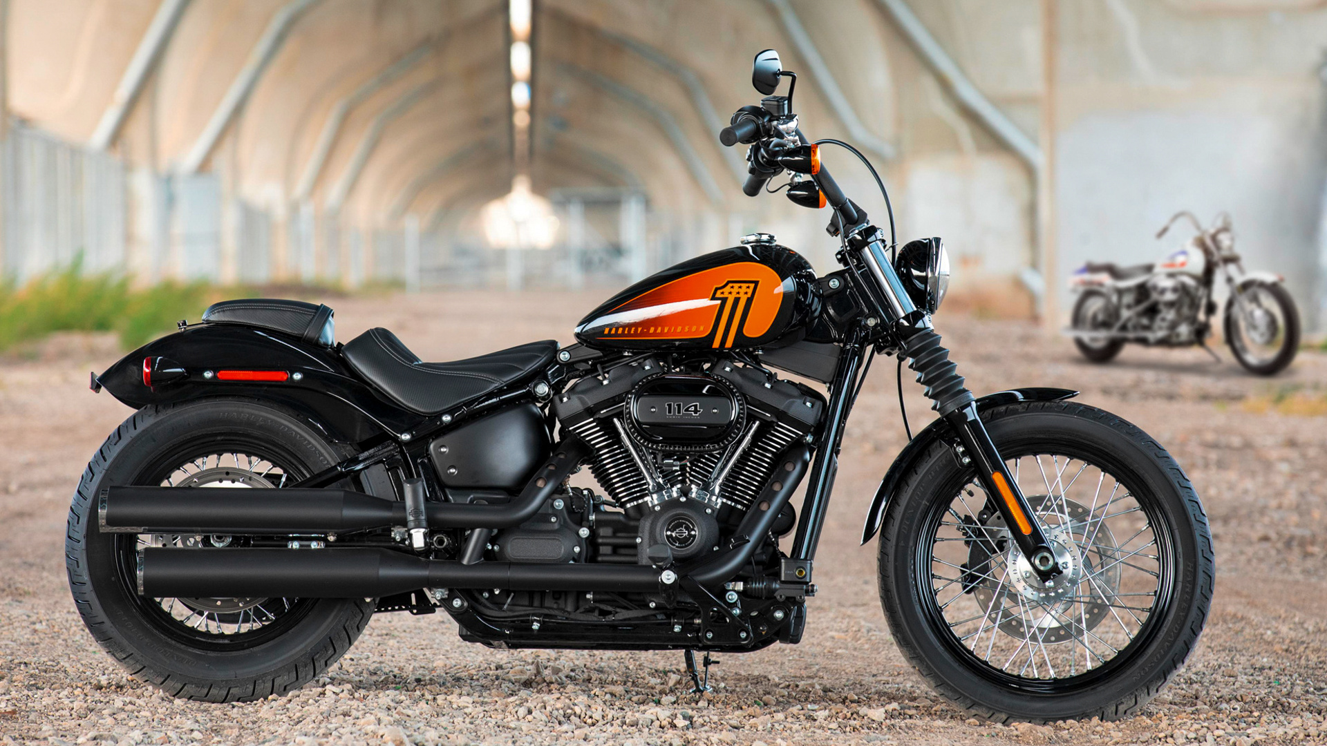 Harley-Davidson Fat Bob 114, 50 Jahre anniversary, Classic motorbike, Heritage design, 1920x1080 Full HD Desktop