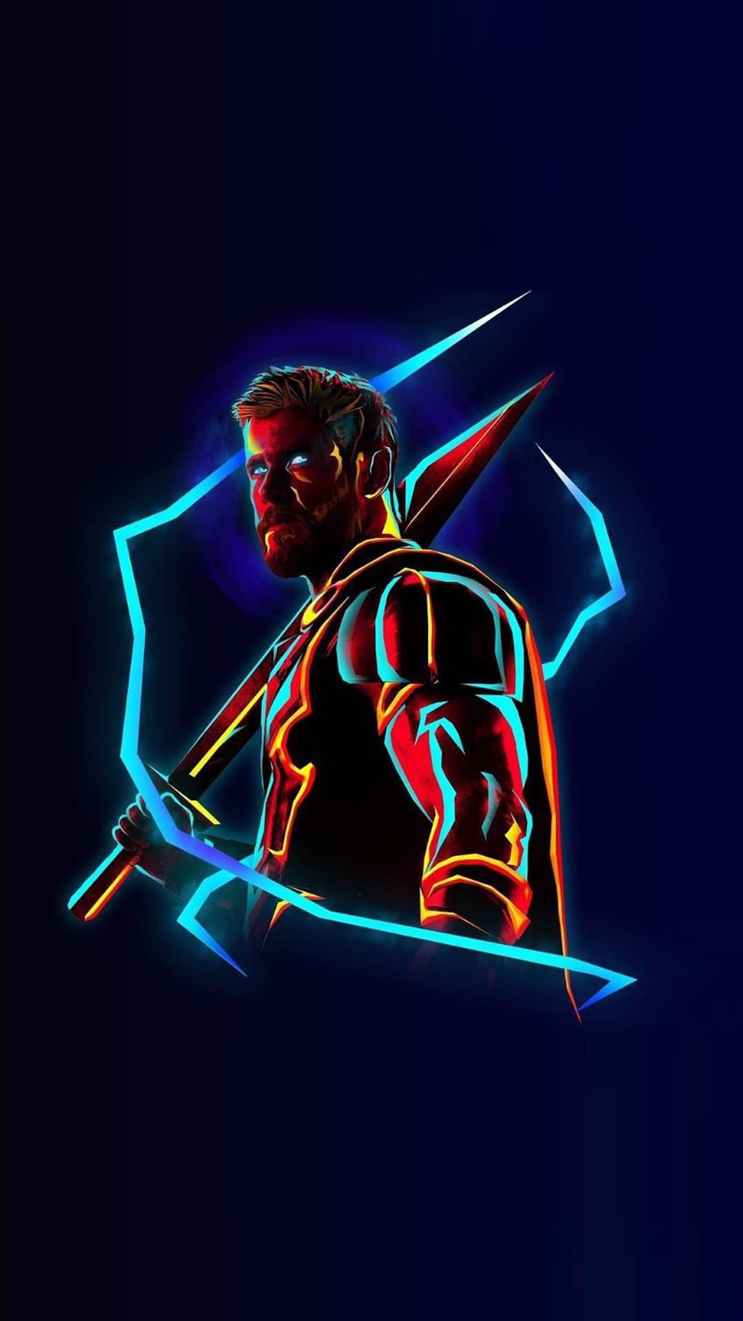 Thor, Justin Maller Wallpaper, 1080x1920 Full HD Phone