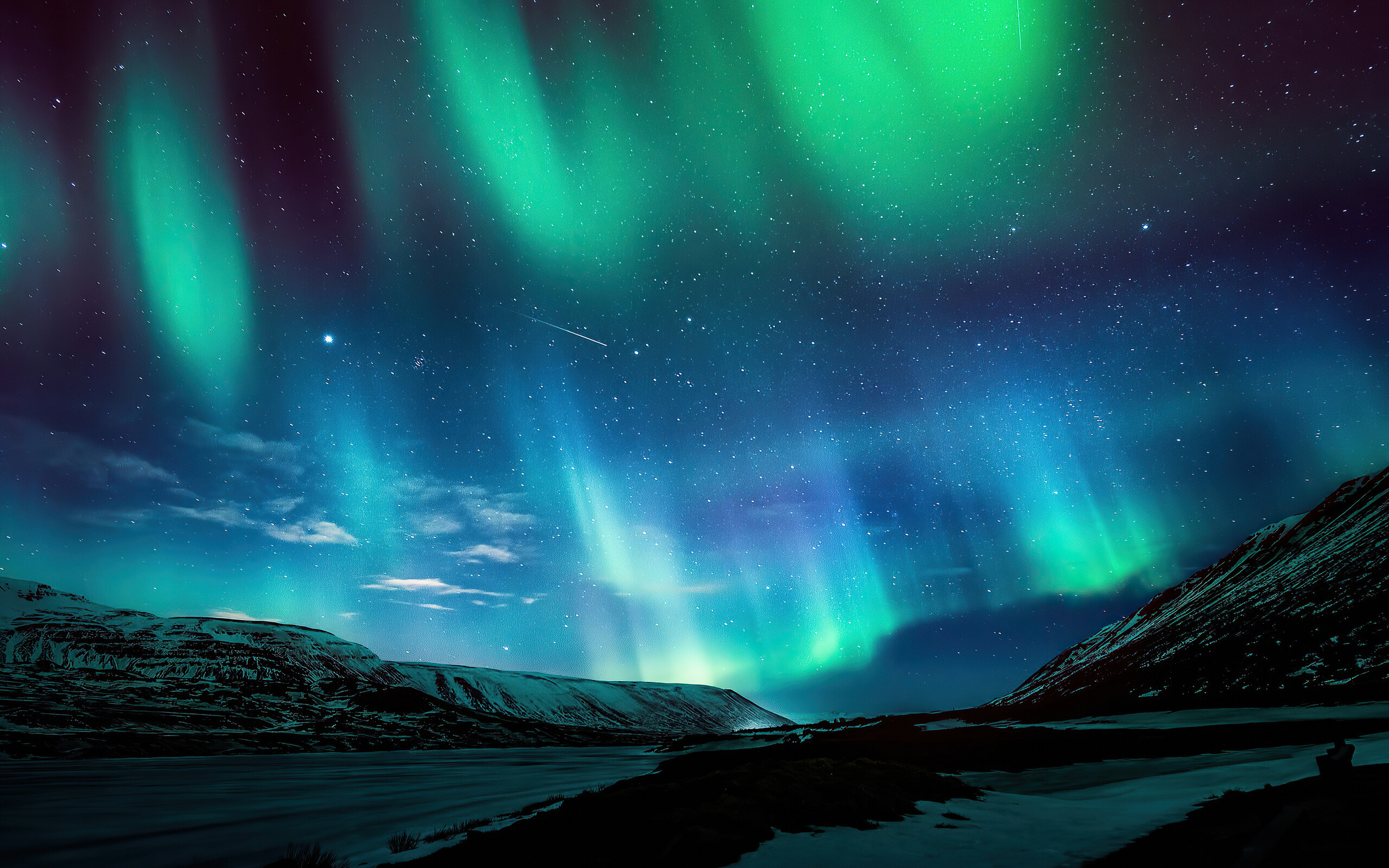 Aurora borealis northern lights, 4K resolution, HD 4K wallpapers, Aurora borealis, 2560x1600 HD Desktop