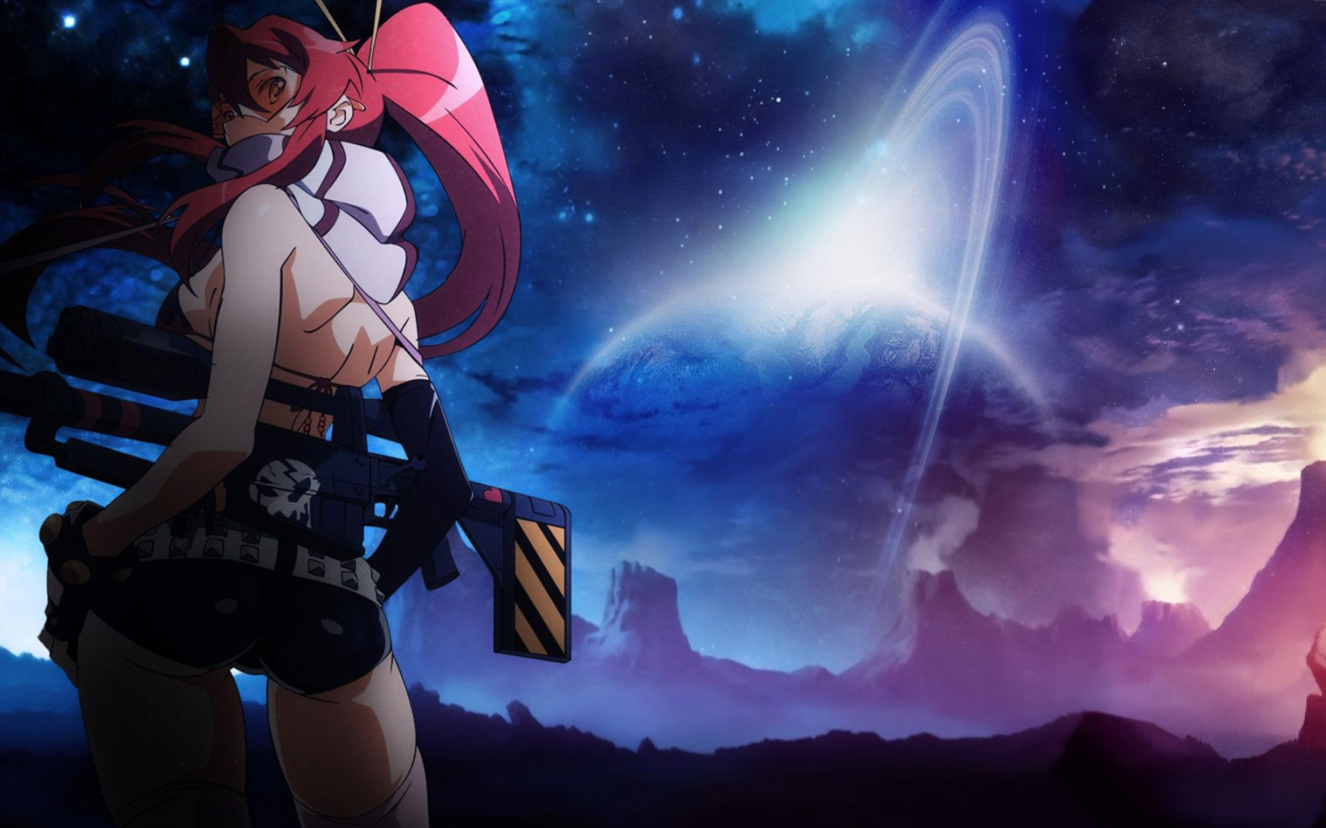 Yoko character, Gurren Lagann anime, Yoko in action, Anime girl power, 1920x1200 HD Desktop