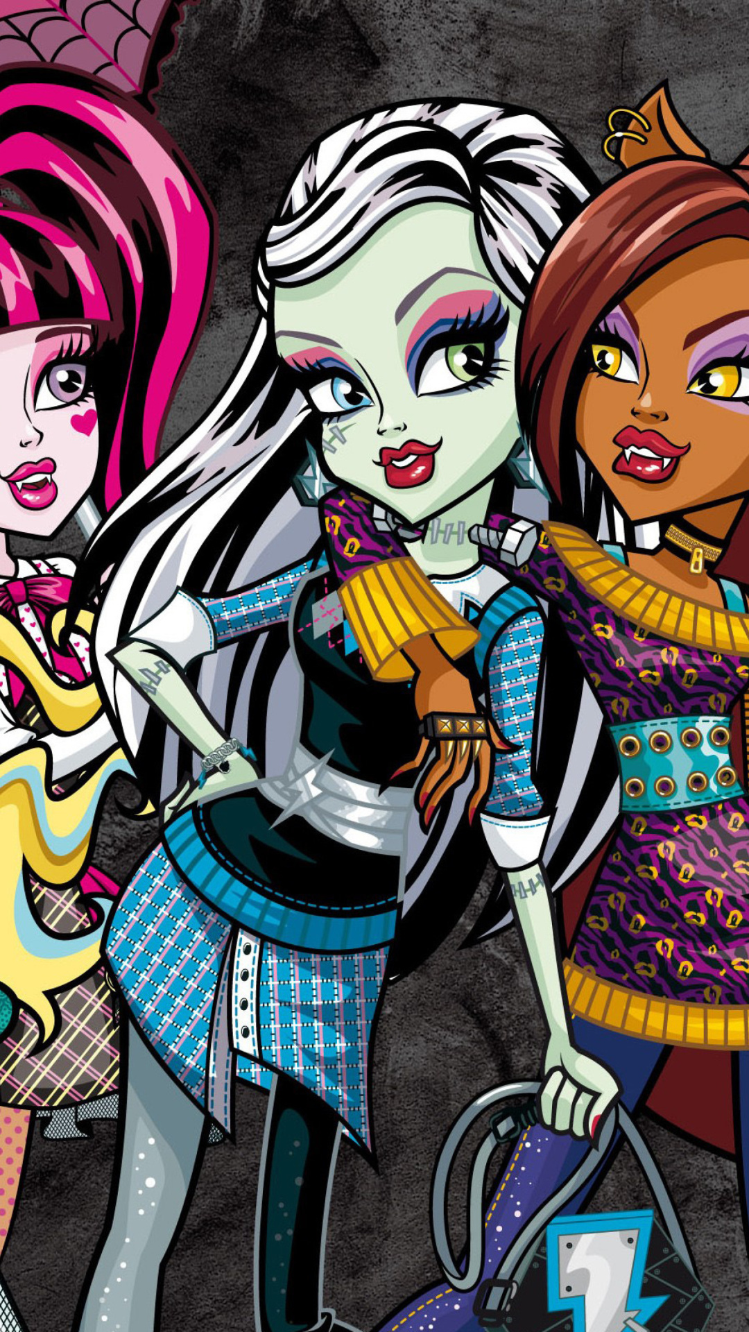 Monster High wallpaper, iPhone 6 Plus, Eerie aesthetic, Enigmatic characters, 1080x1920 Full HD Phone