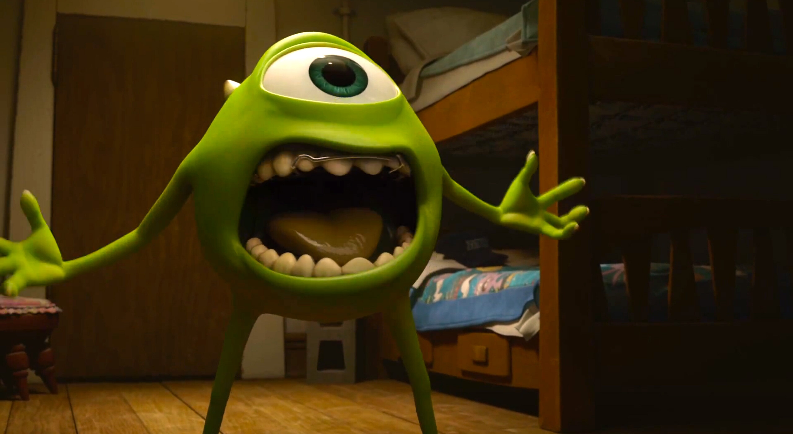 Monsters, Inc., Mike Wazowski, Monsters University, 2560x1410 HD Desktop