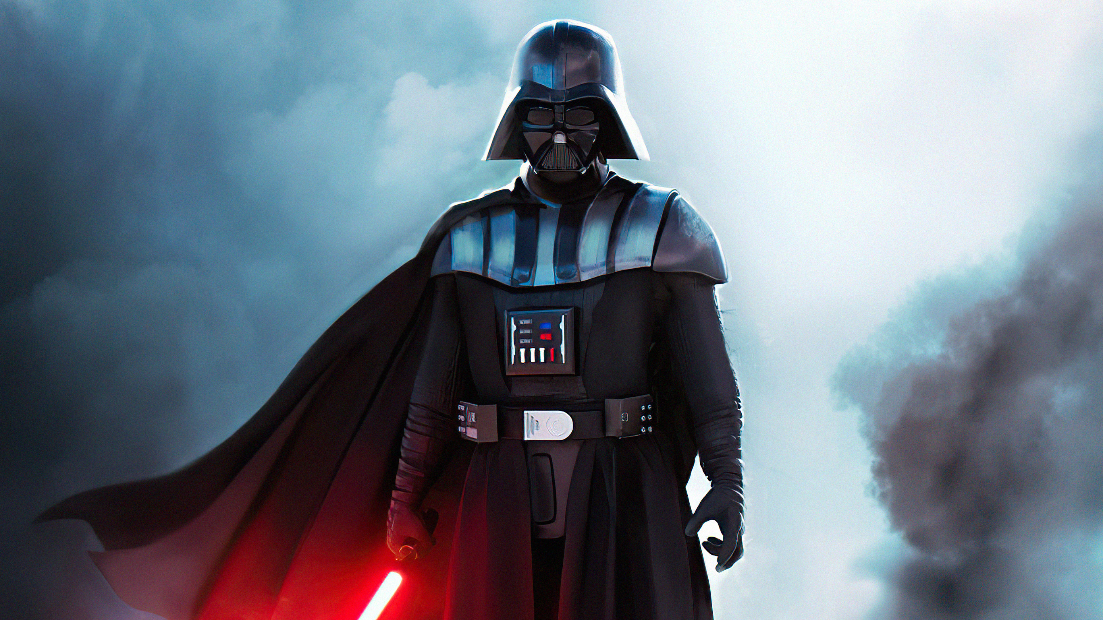 Darth Vader with red sword, 4K HD movies, Dark side of the Force, 3840x2160 4K Desktop