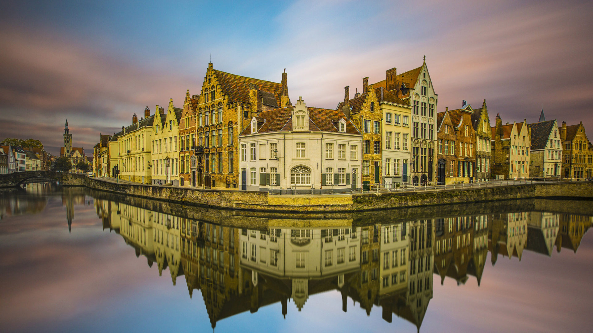 Spiegelrei canal, Belgium Wallpaper, 1920x1080 Full HD Desktop