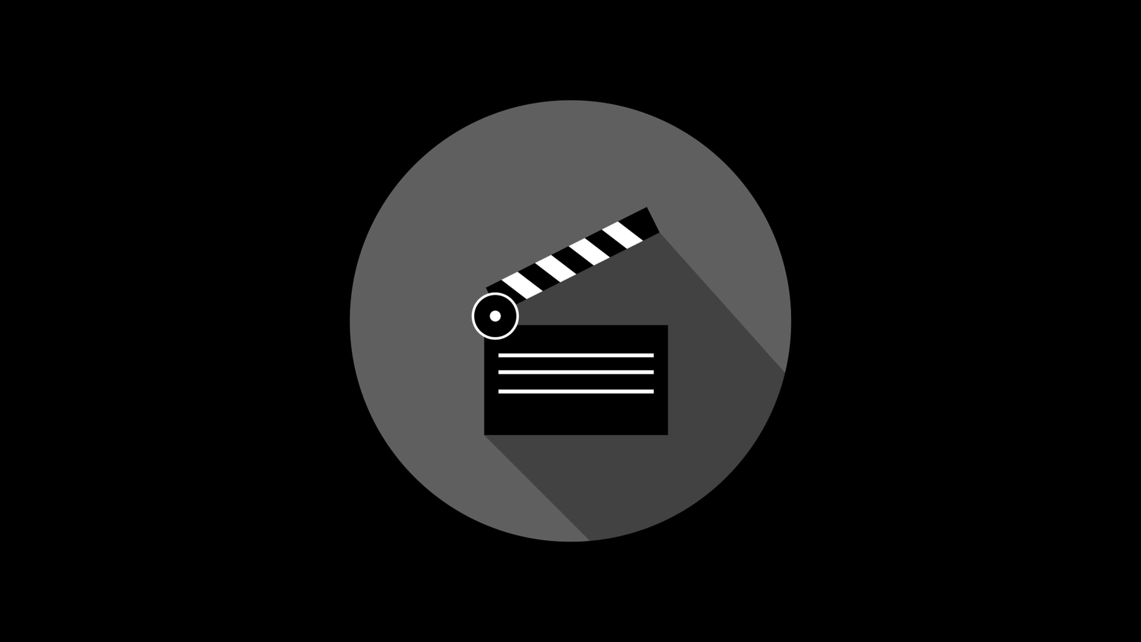 Clapperboard illustrated, Background, Stock video footage, Free download, 3840x2160 4K Desktop