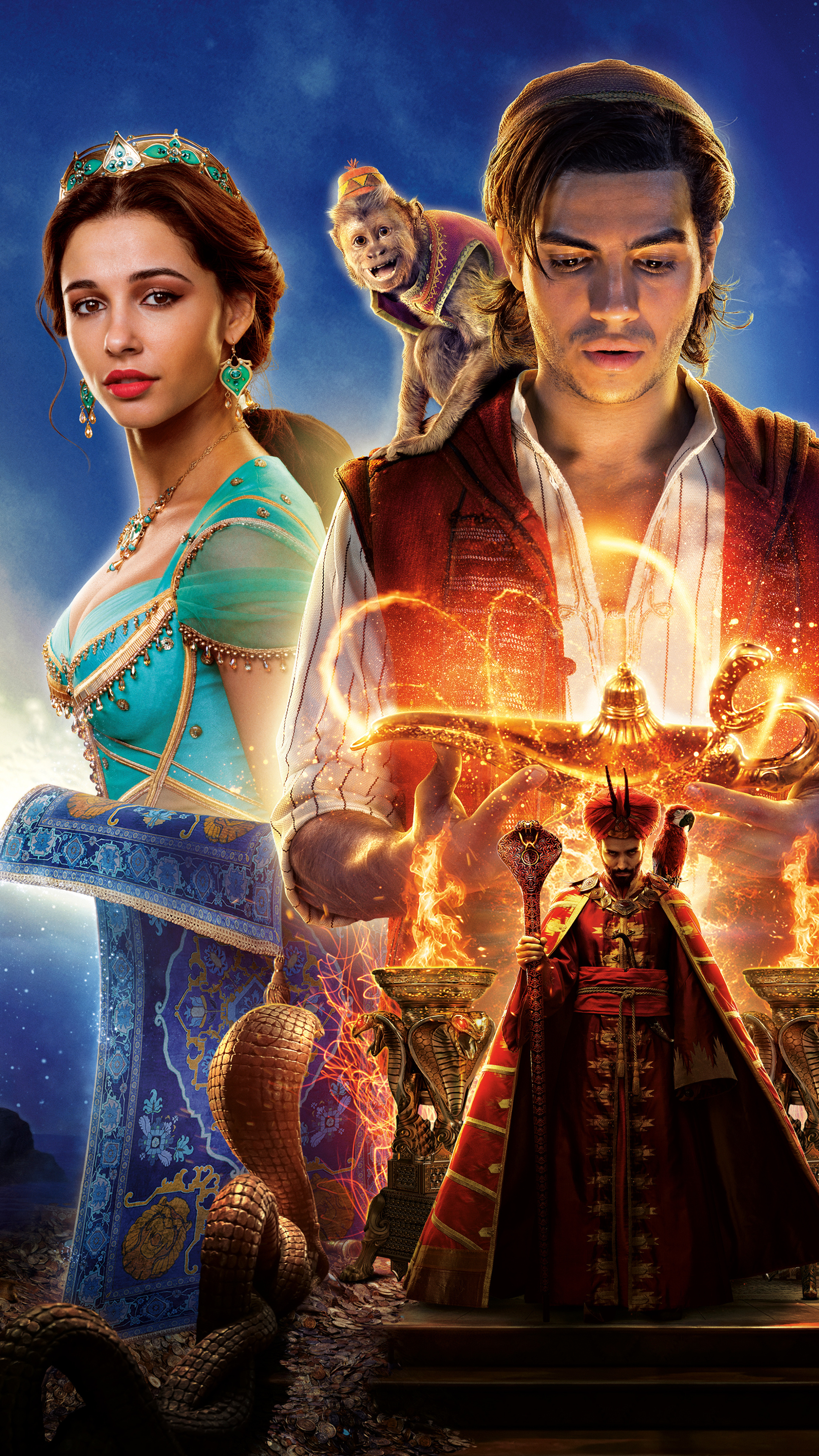 Mena Massoud movies, Aladdin 2019, Captivating performance, Memorable portrayal, 2160x3840 4K Phone