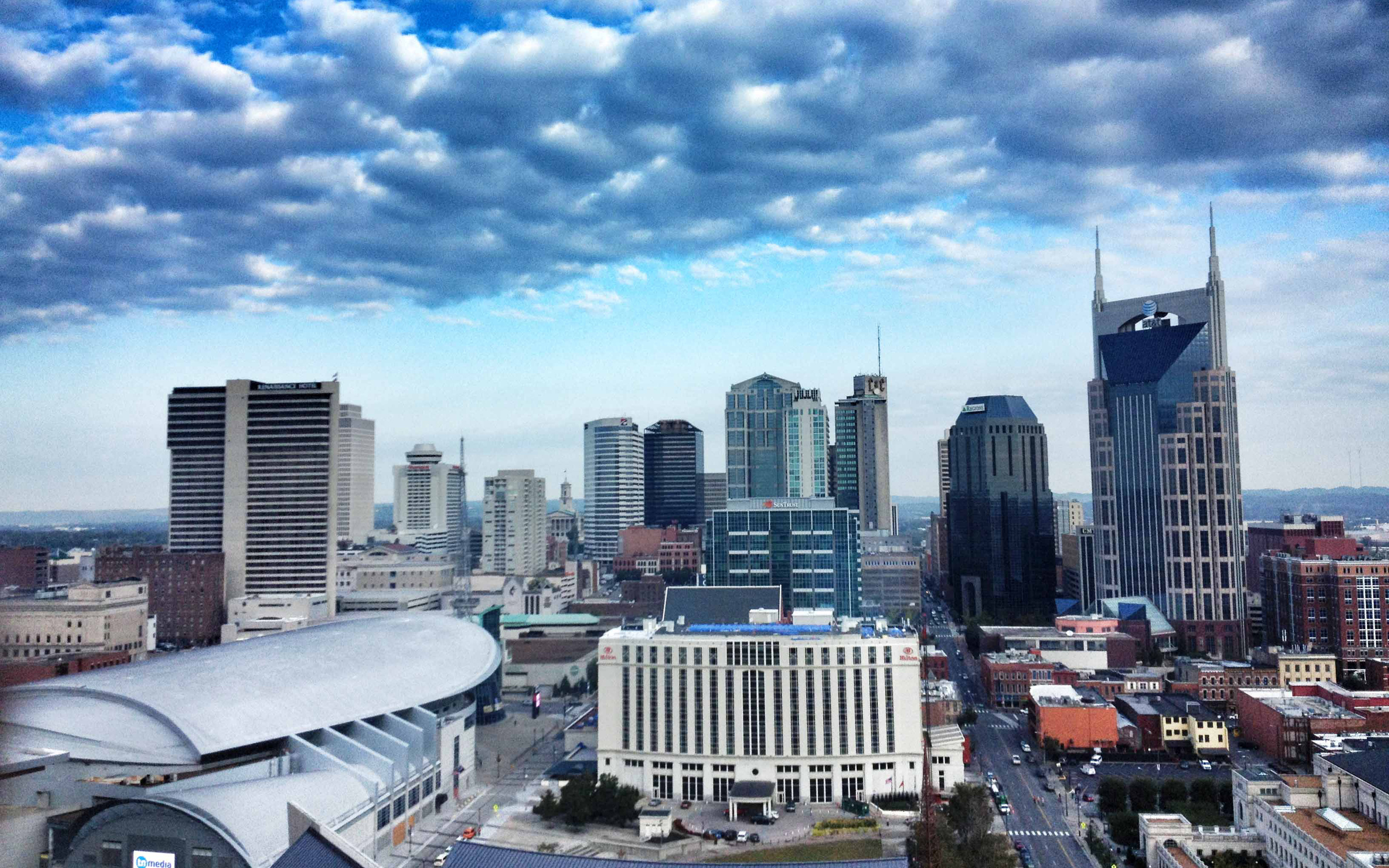 Nashville, Tennessee, Travels, 4K cityscapes modern buildings, 2880x1800 HD Desktop