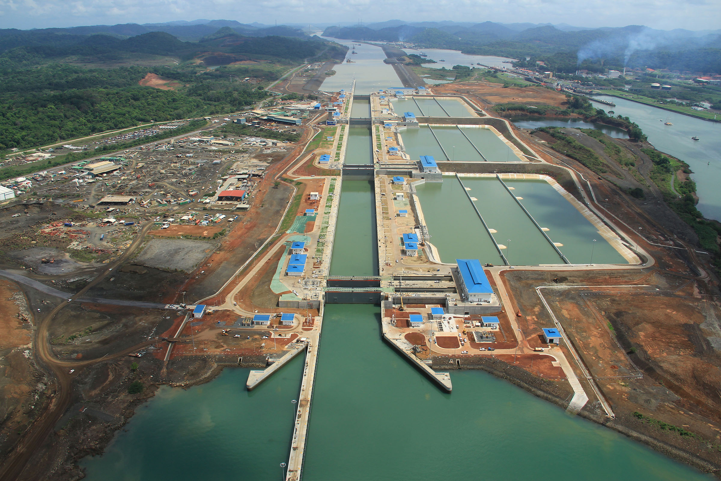 Panama Canal digital twin, Virtual simulation, Cutting-edge technology, Real-time insights, 2400x1600 HD Desktop