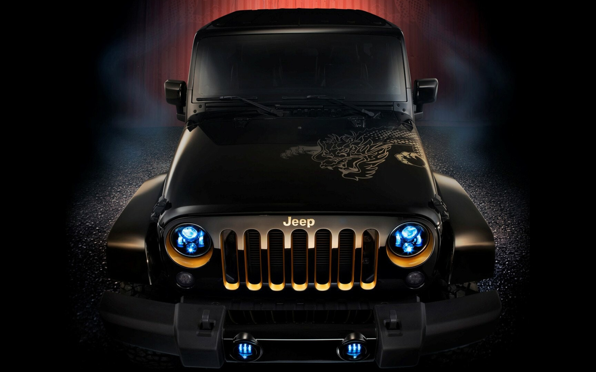 Jeep Wrangler Dragon design, Unique style, Aggressive aesthetics, Standout appearance, 1920x1200 HD Desktop